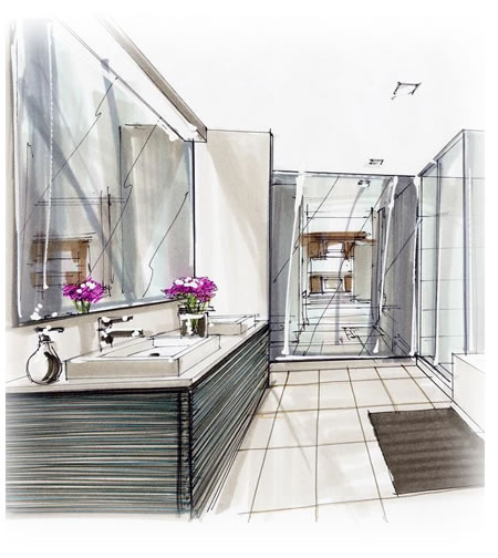 Fitted Bathrooom Drawing