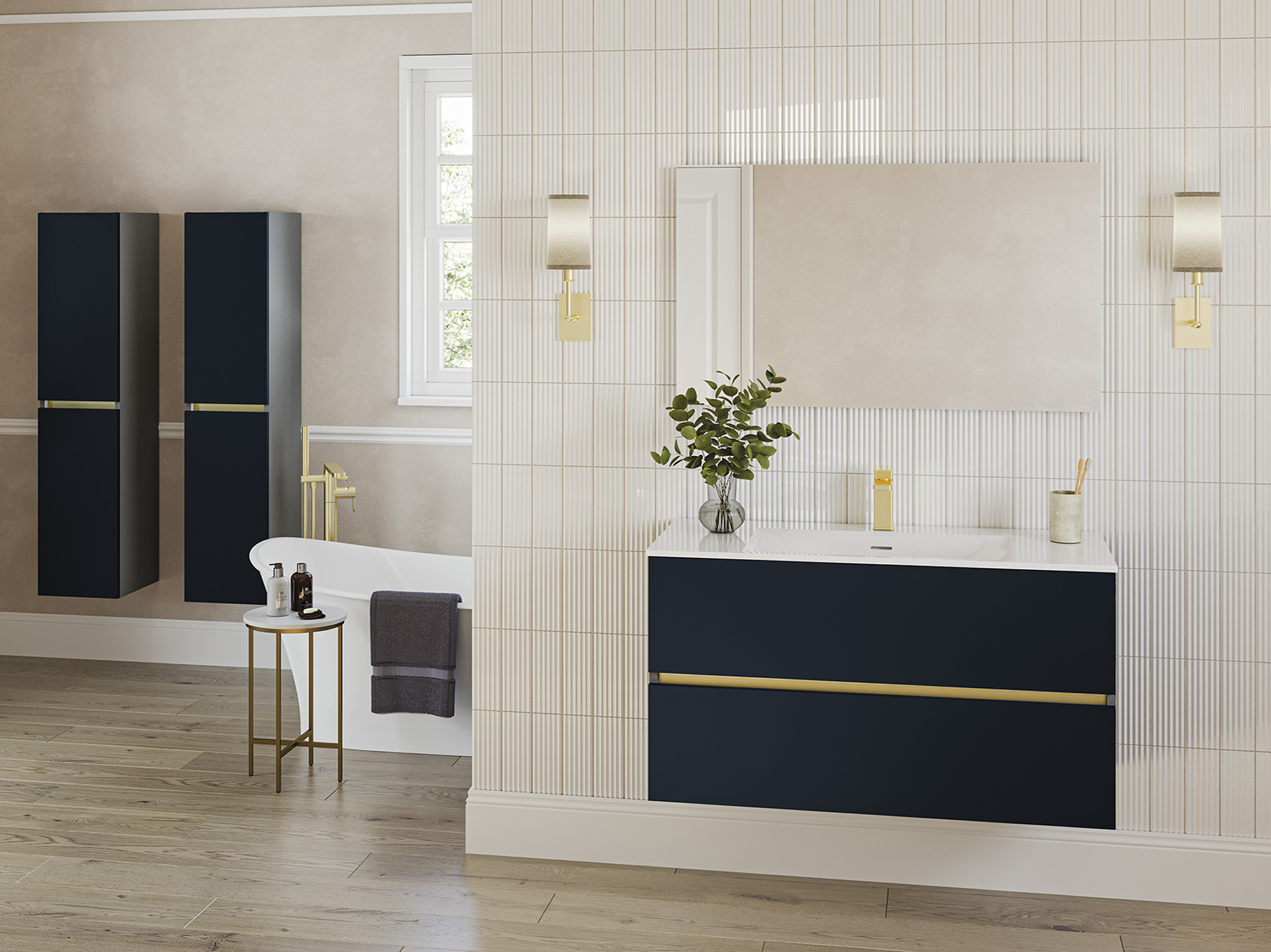 Design Bello Indigo Blue Bathroom