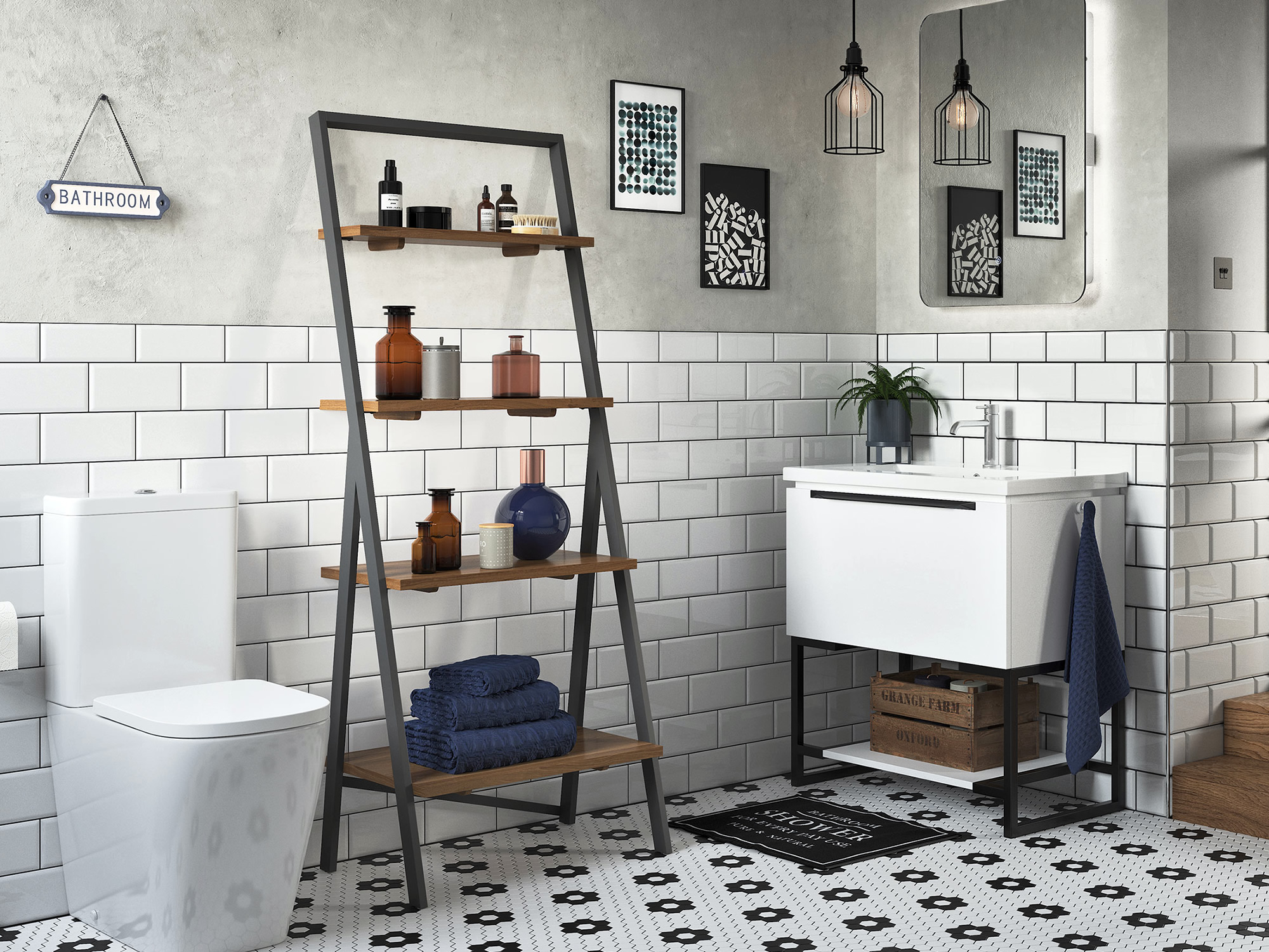 Design Bello Dust Grey Bathroom