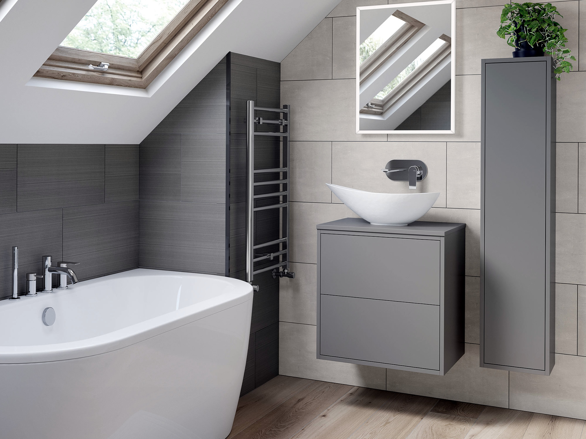 Perla Grey Bathroom