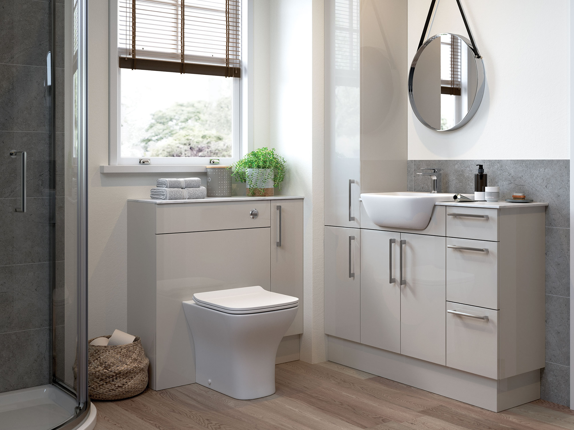 Alba Light Grey Bathroom