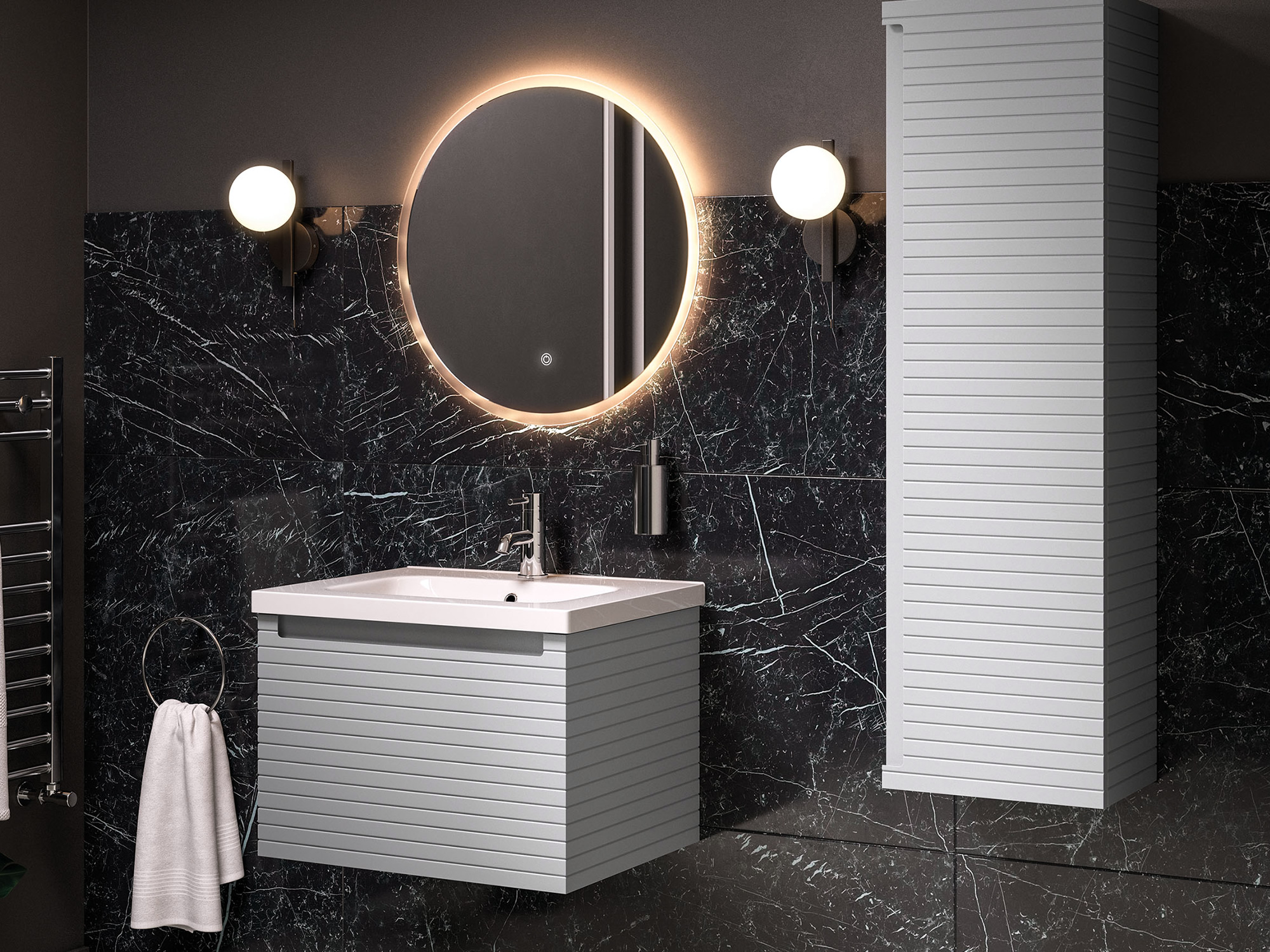 Align Mineral Grey Bathroom