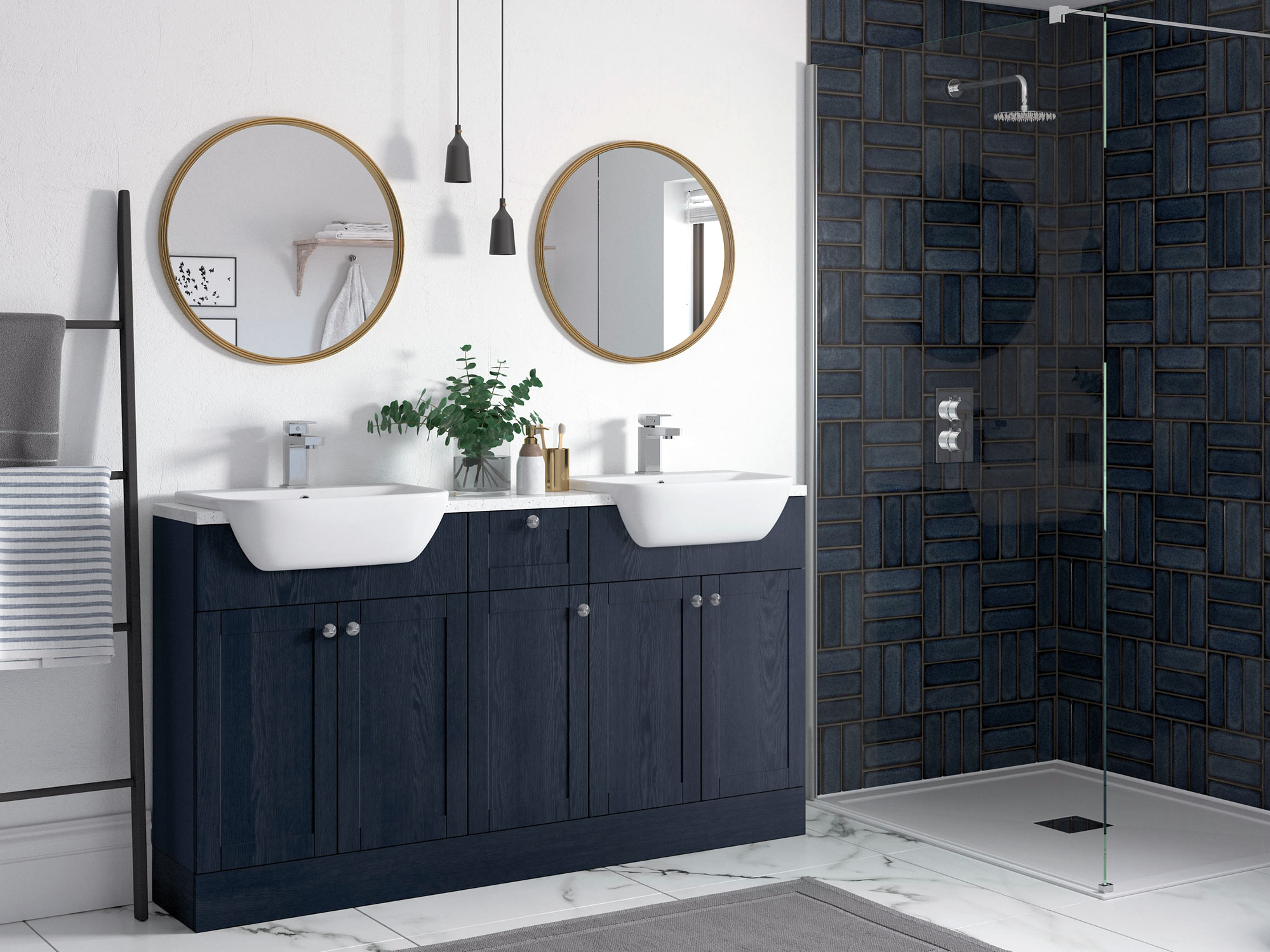 Benita Indigo Ash Bathroom