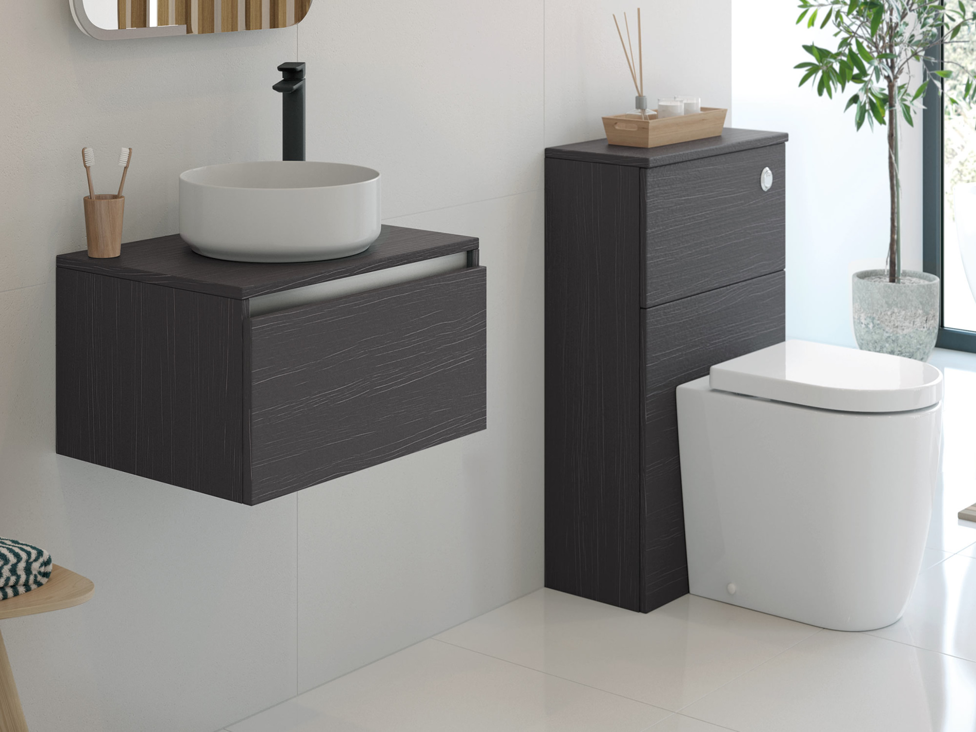 Carino Graphitewood Bathroom