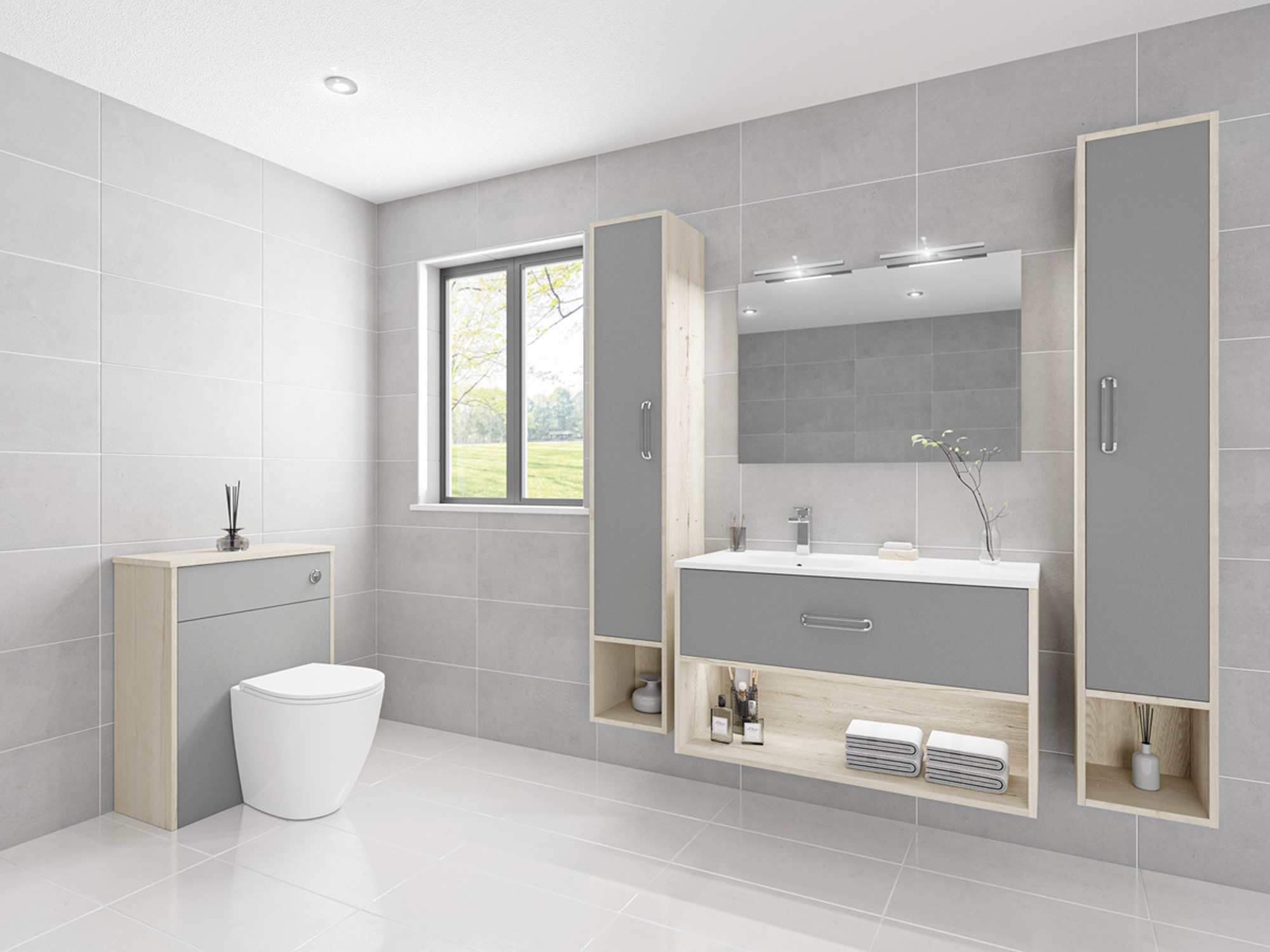 Design Apri Dust Grey Bathroom