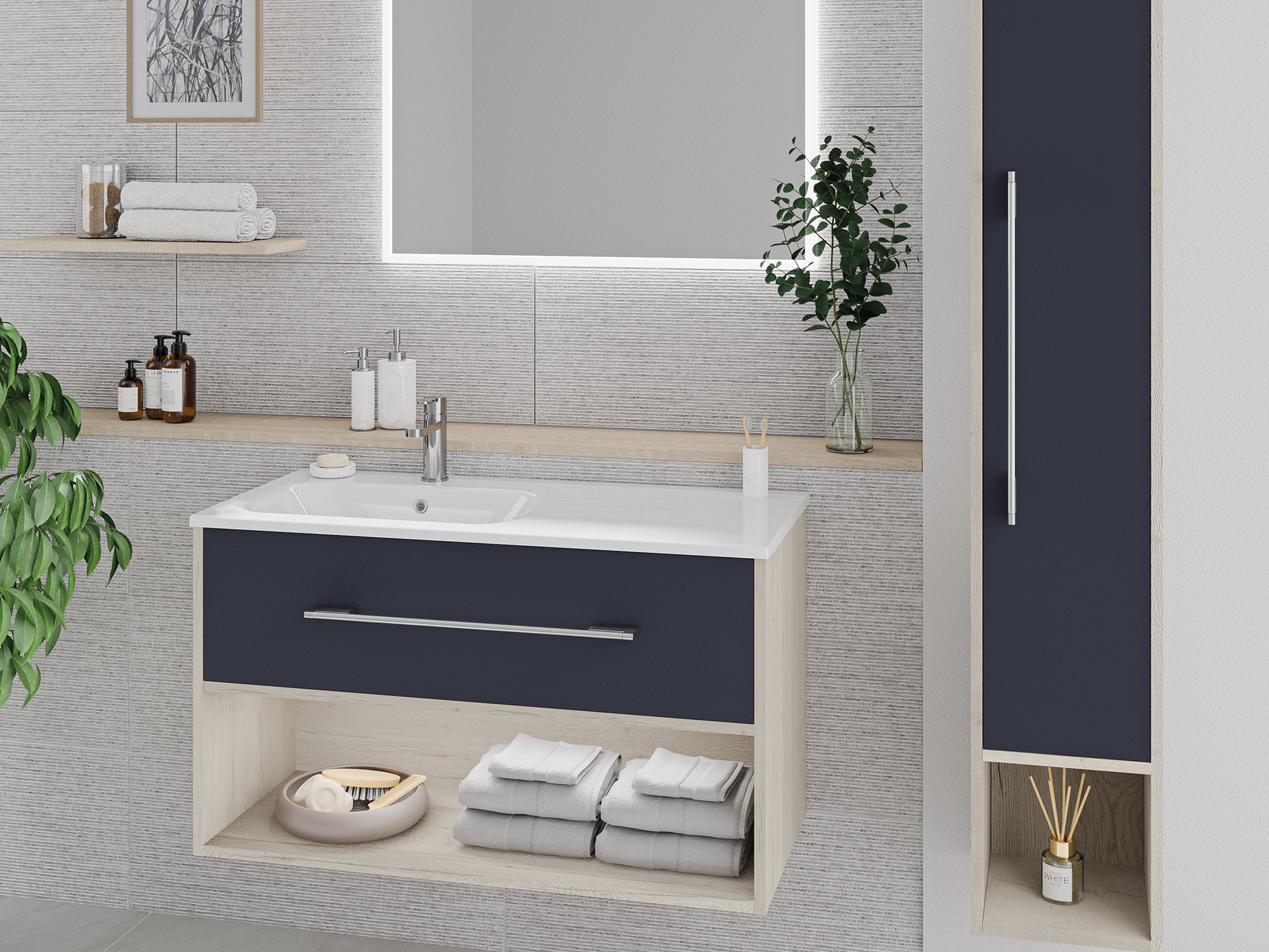 Design Apri Dust Grey Bathroom