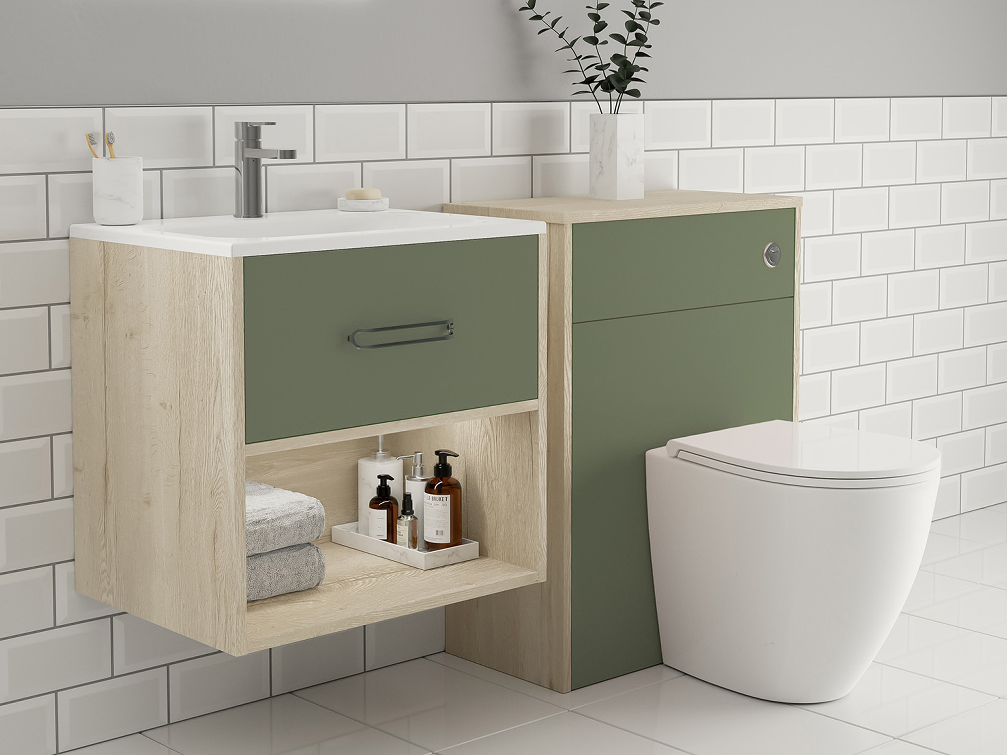 Design Apri Reed Green Bathroom