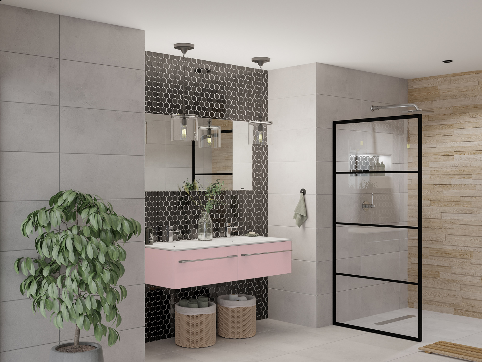 Design Metro Rose Bathroom