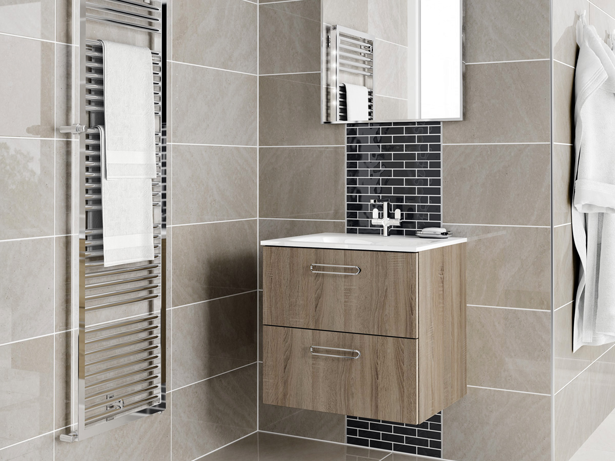 Design Tempo Bardolino Oak Bathroom