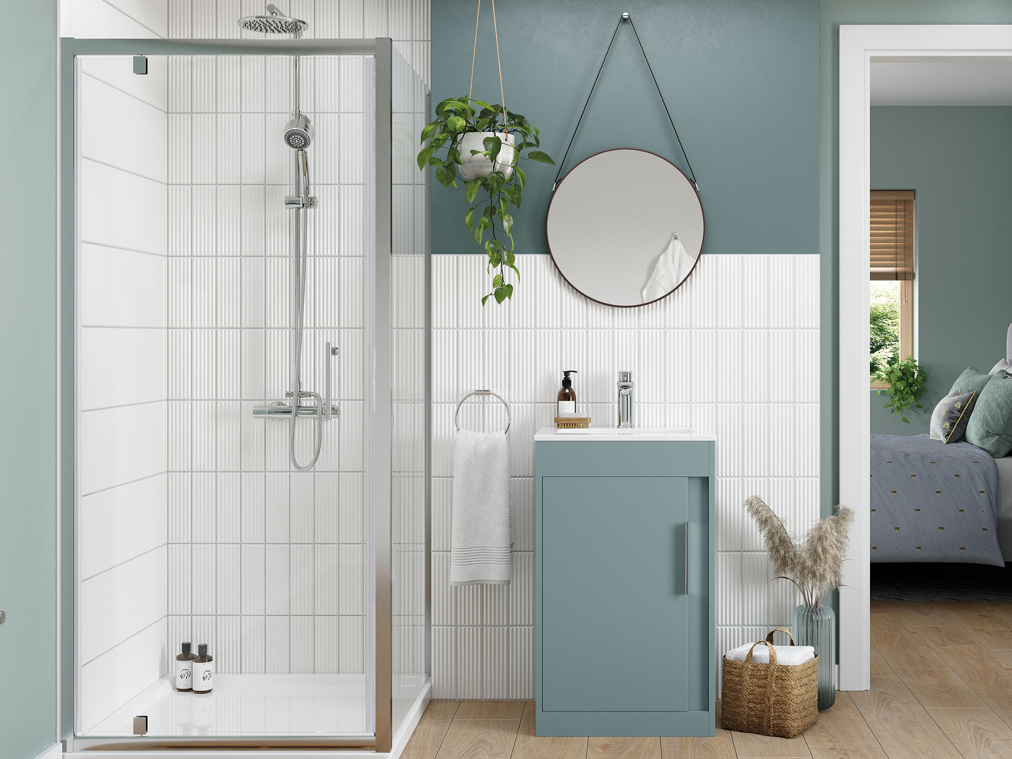 Elements Sea Green Bathroom