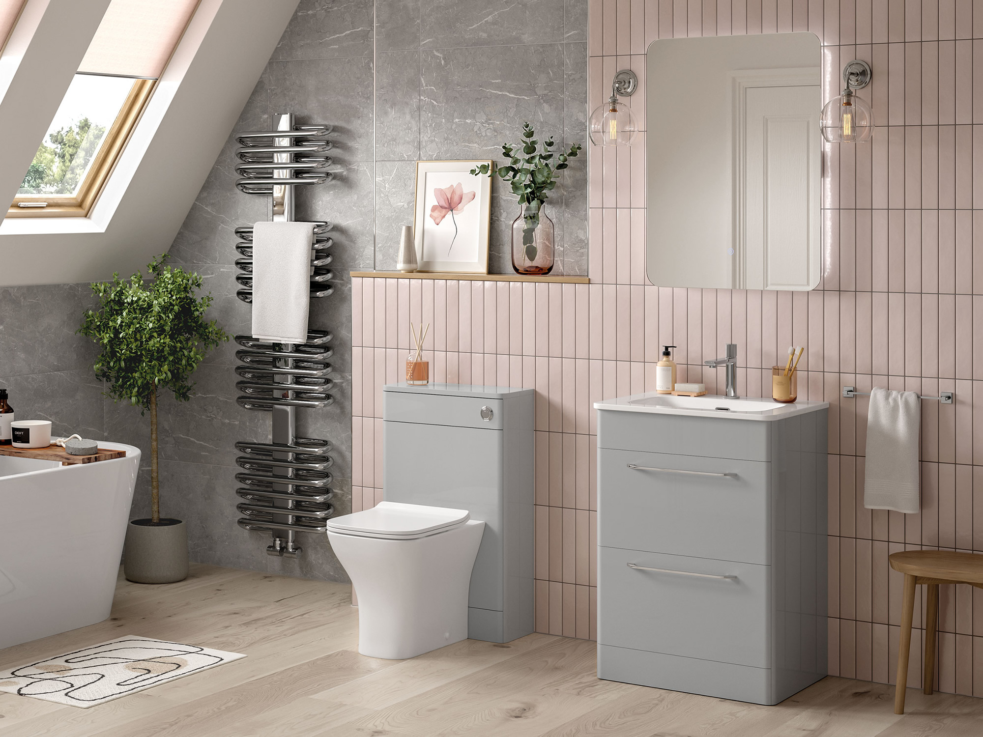 Design Esatto Dust Grey Bathroom