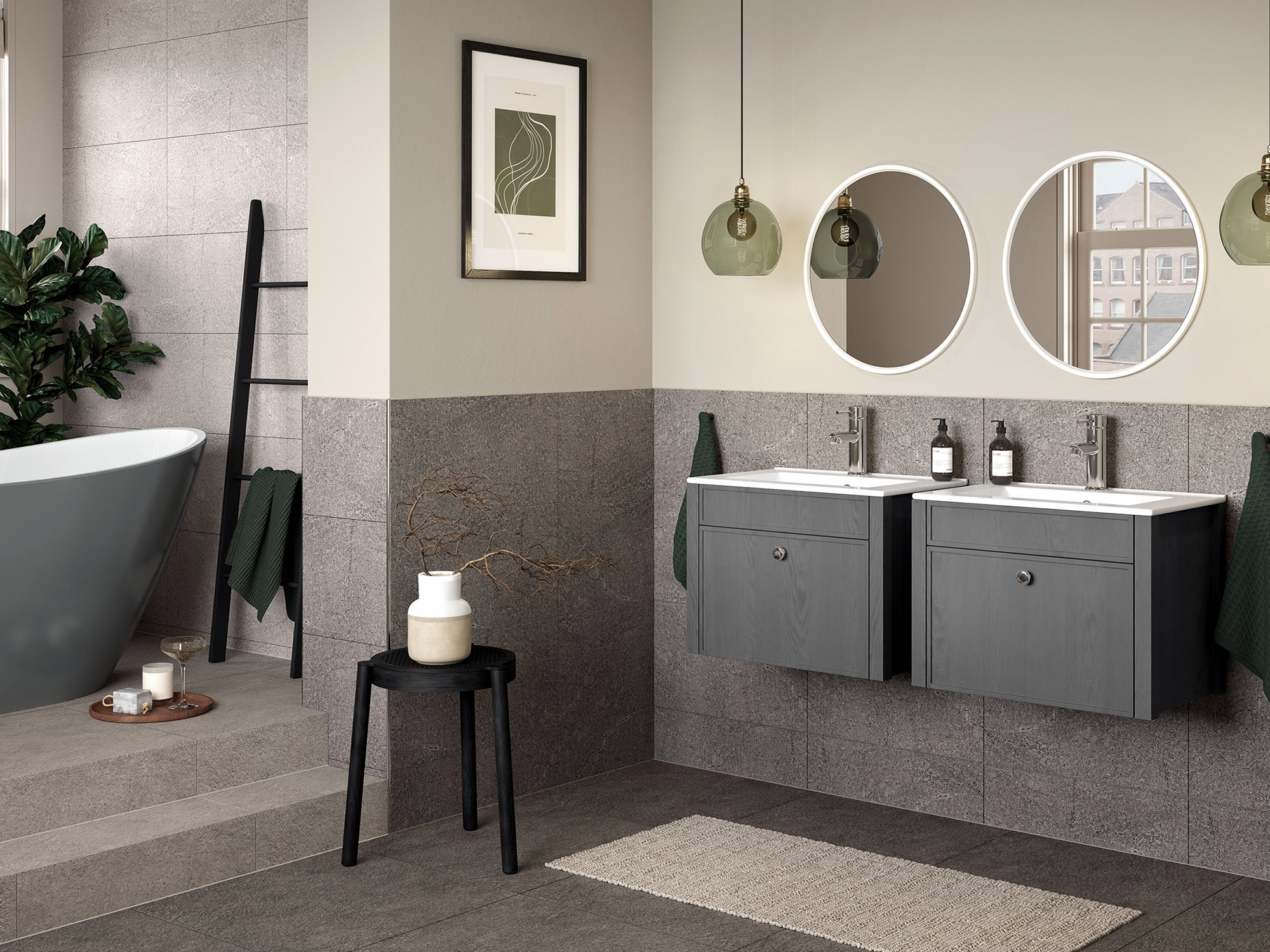 Lucia Grey Ash Bathroom