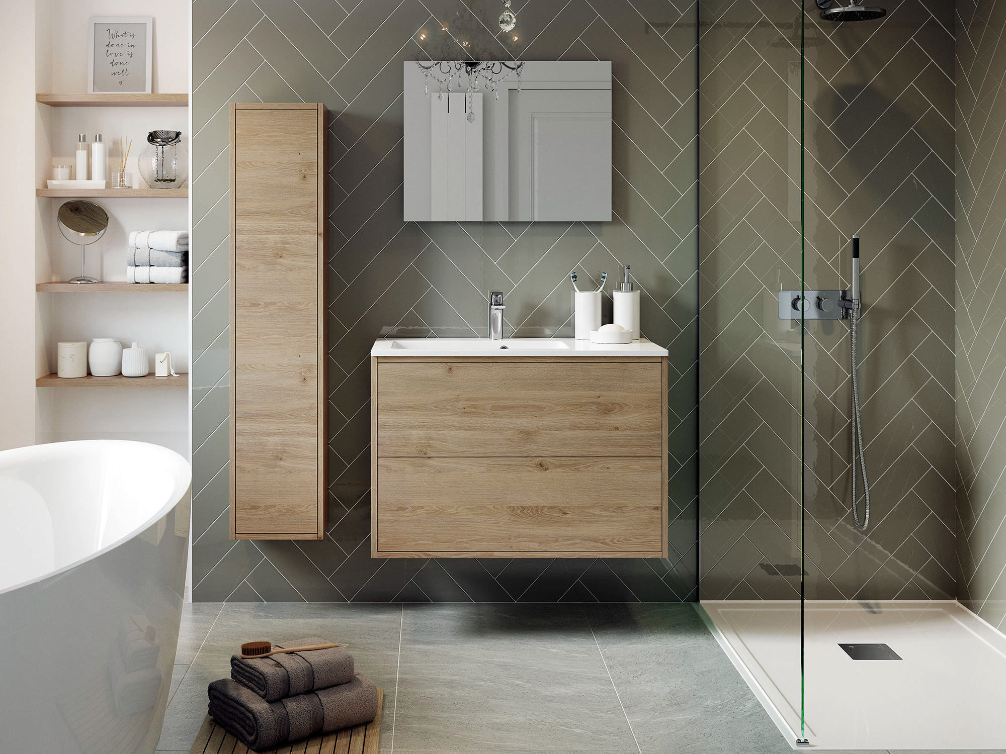 Perla Havana Oak Bathroom