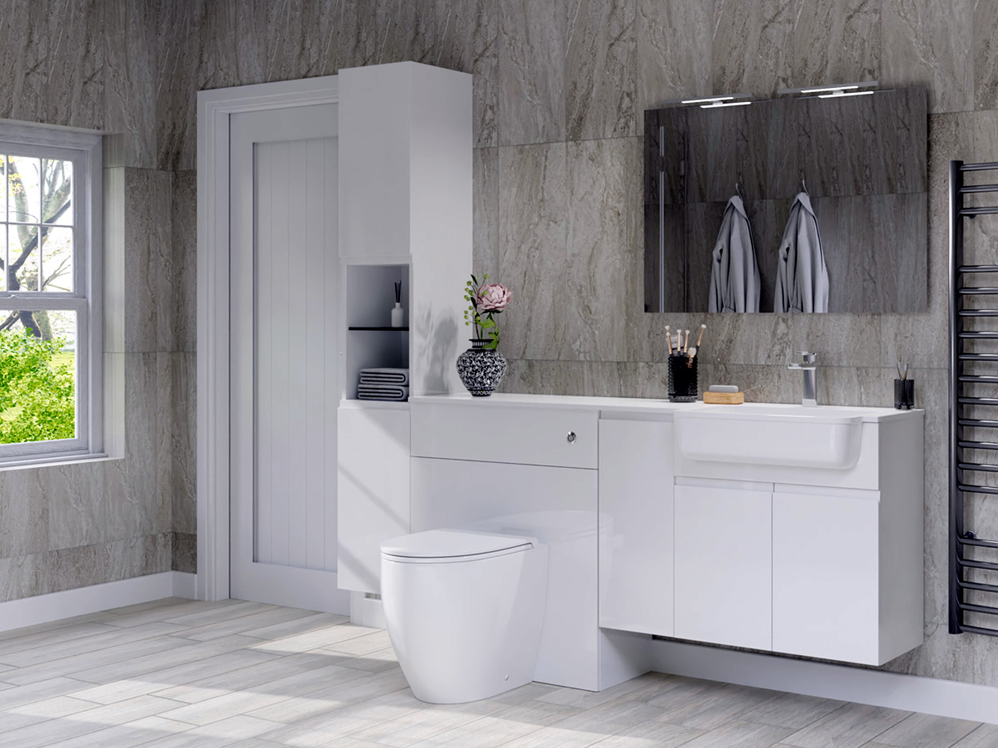 Space Integra White Bathroom