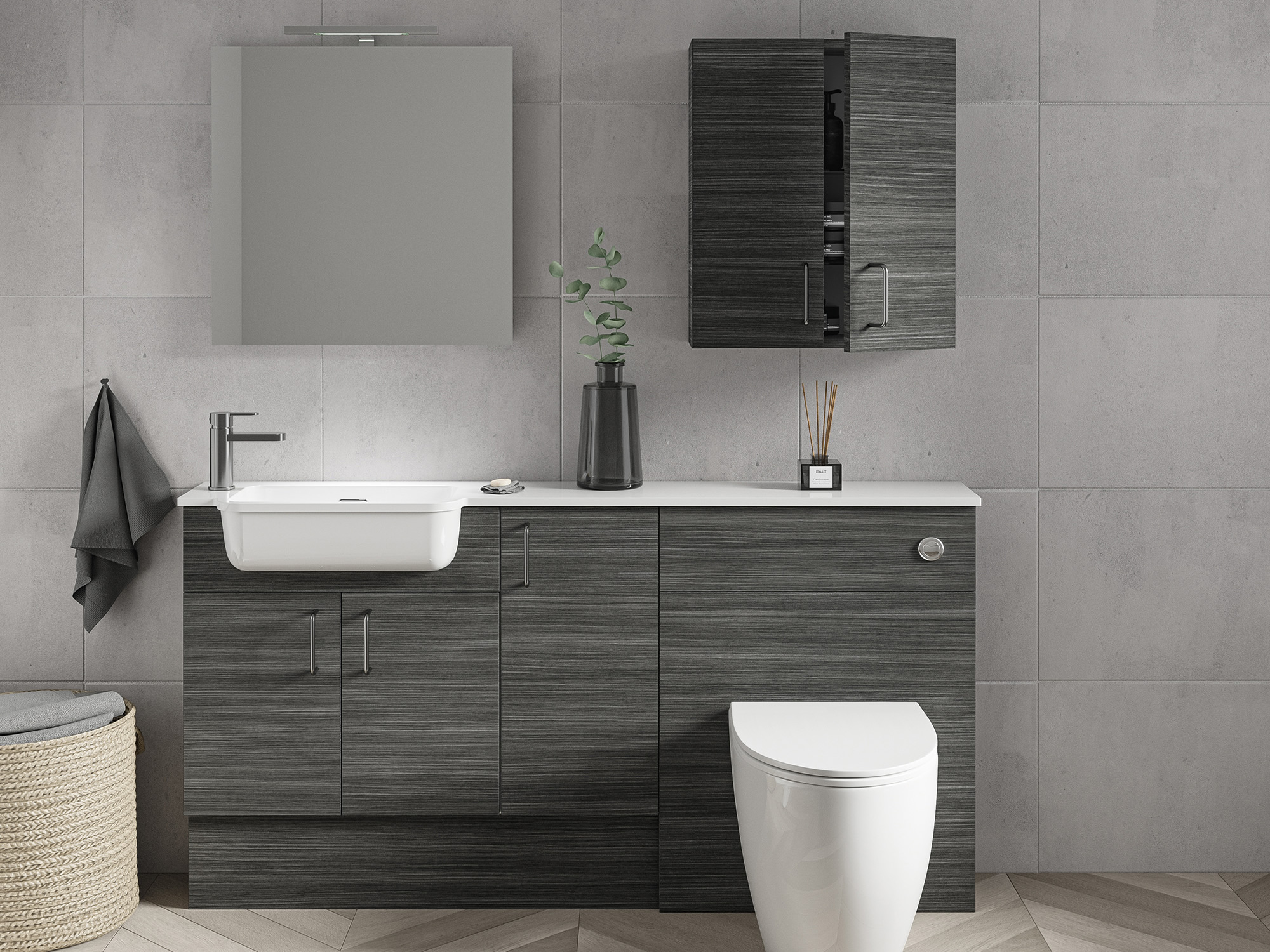 Space Tempo Anthracite Bathroom