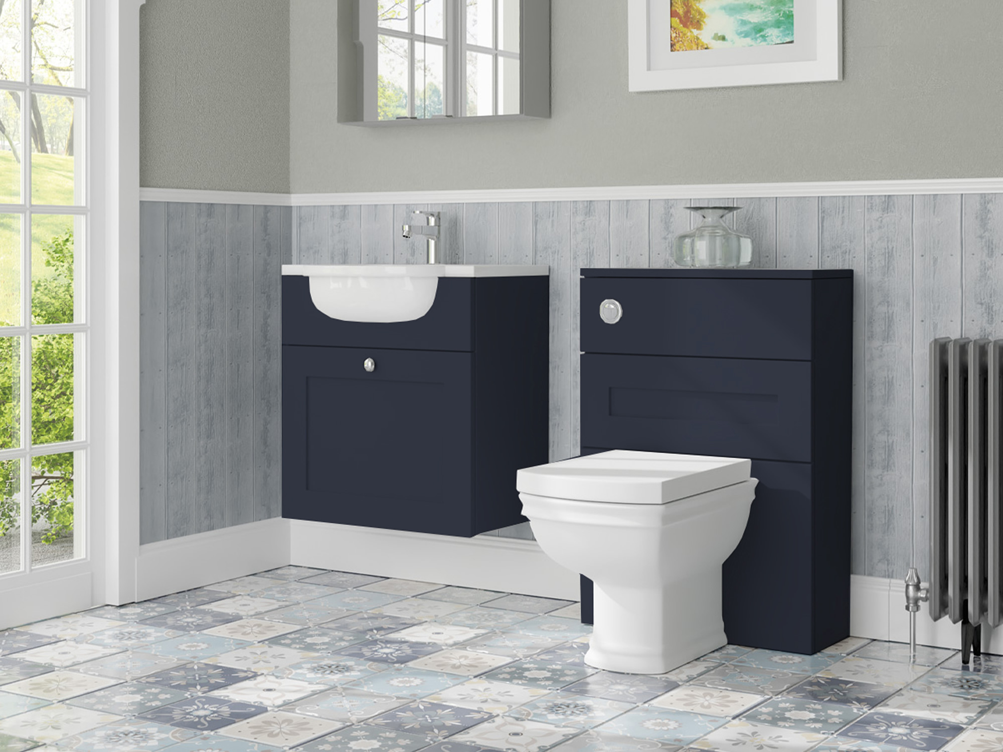 Style Daresbury Indigo Blue Bathroom