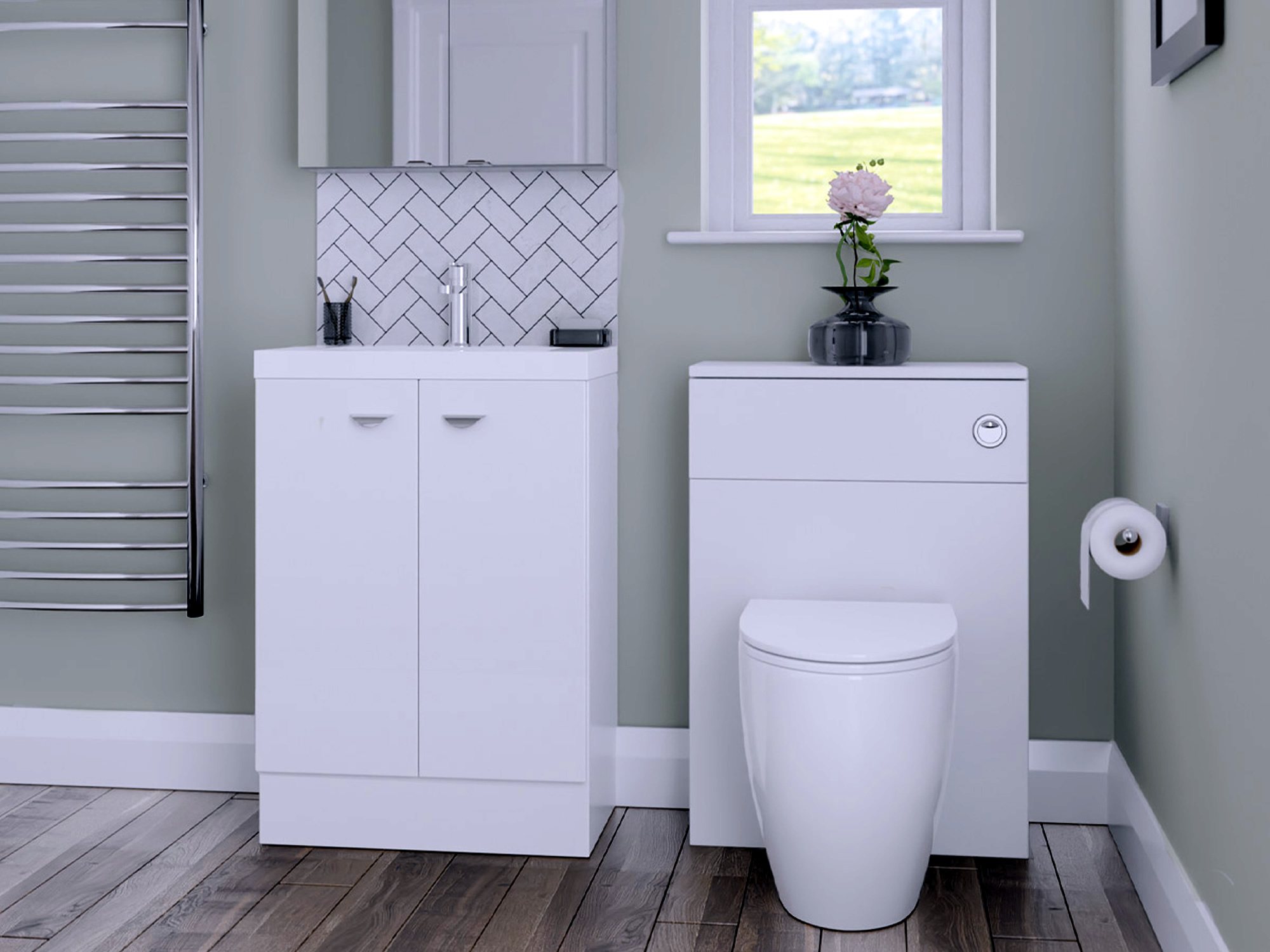 Style Metro White Bathroom