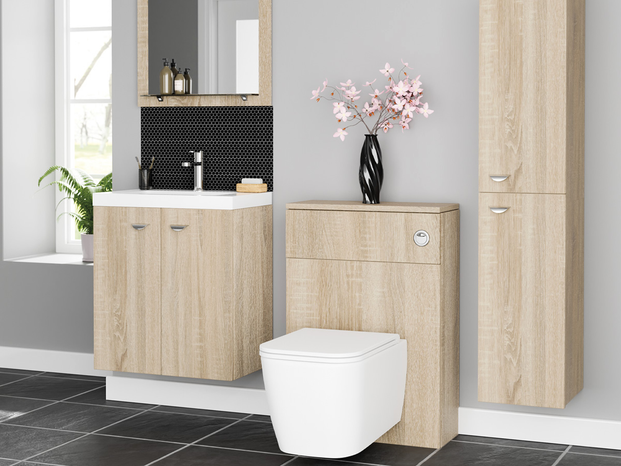 Style Tempo Bardolino Oak Bathroom