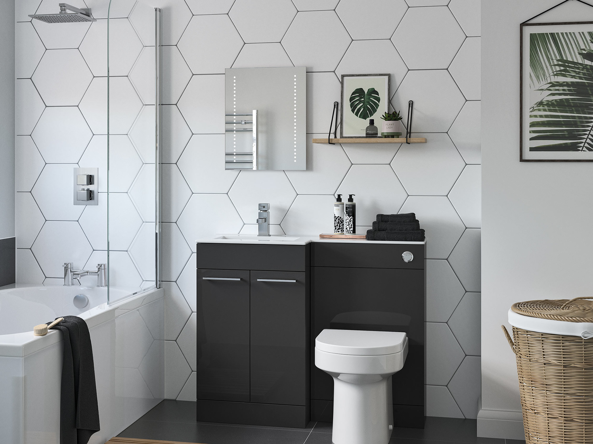 Venosa Anthracite Bathroom