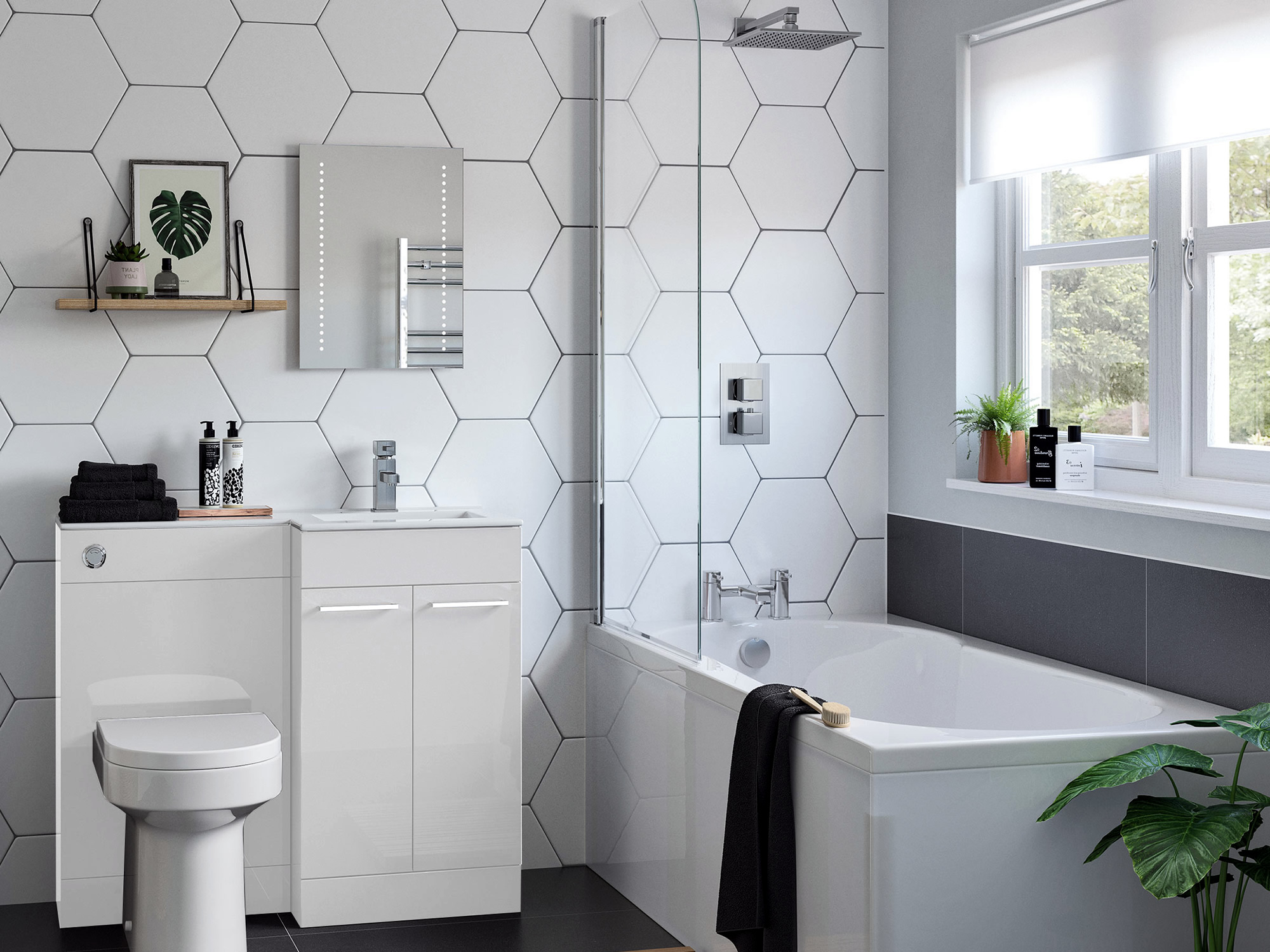 Venosa White Bathroom