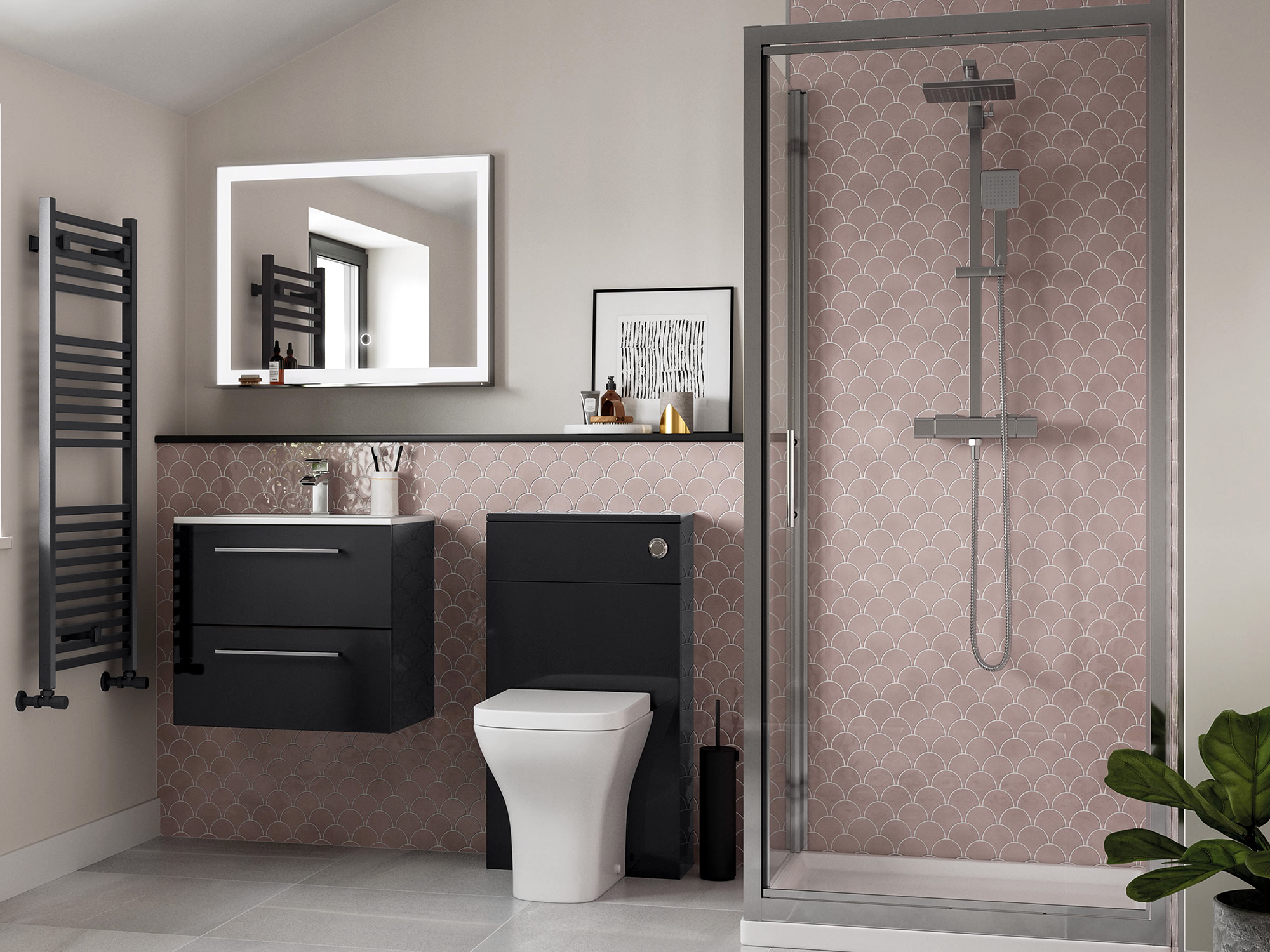 Volta Anthracite Bathroom