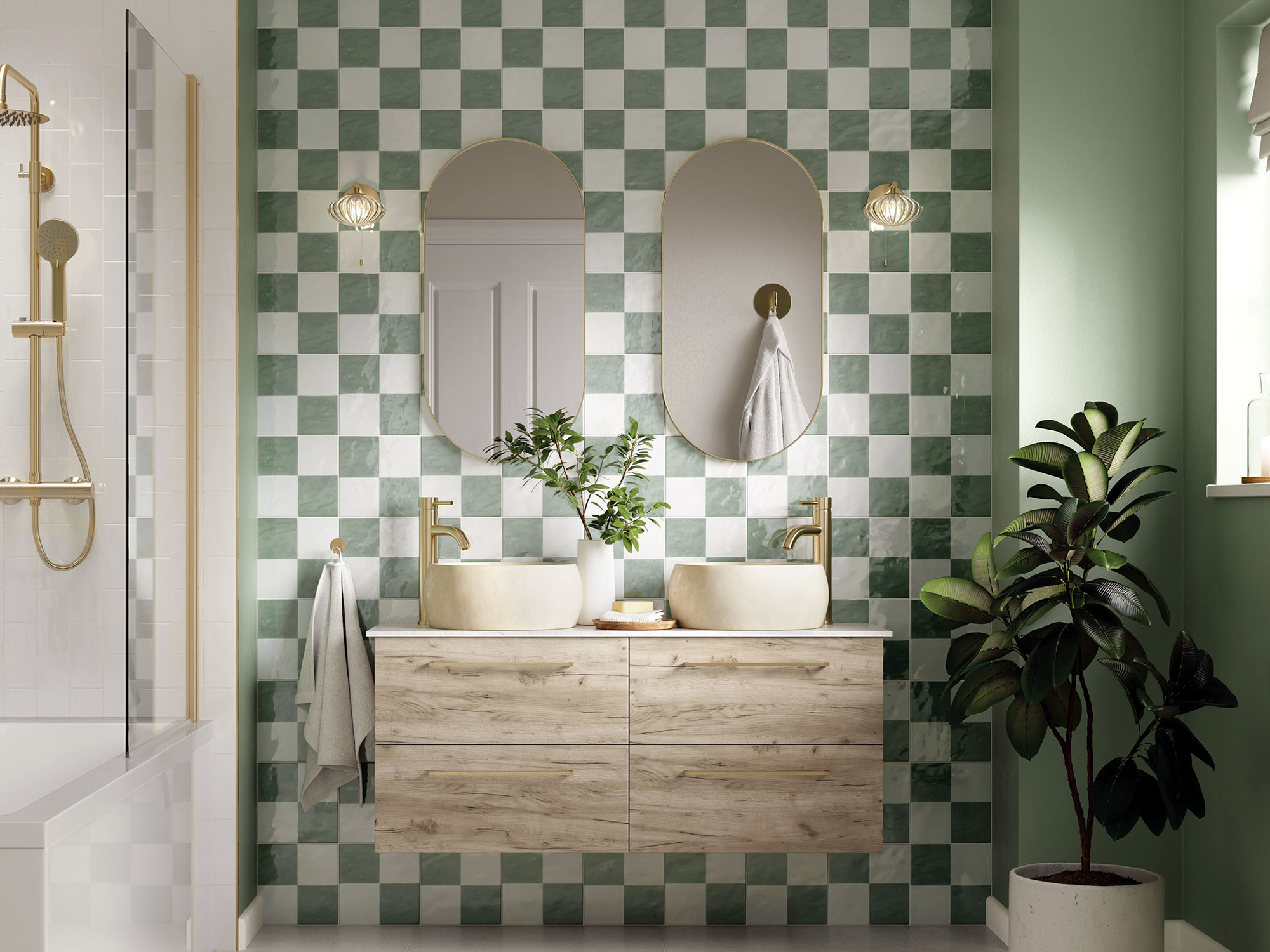 Volta Oak Bathroom