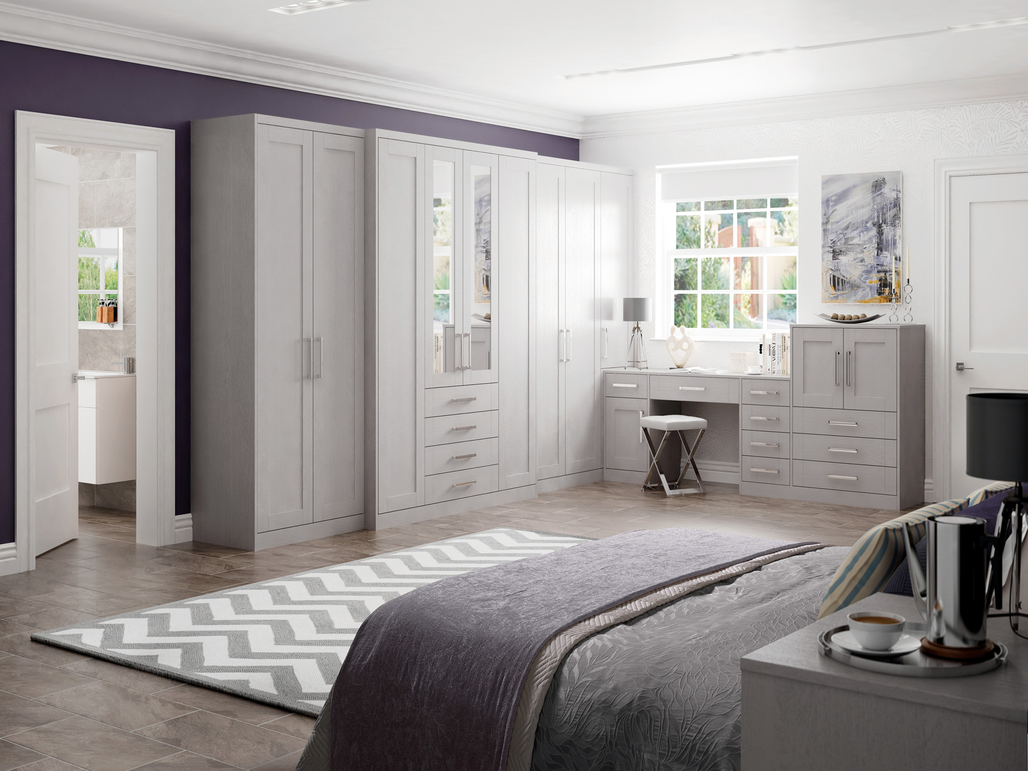 Pendle Grey Mist Bedroom