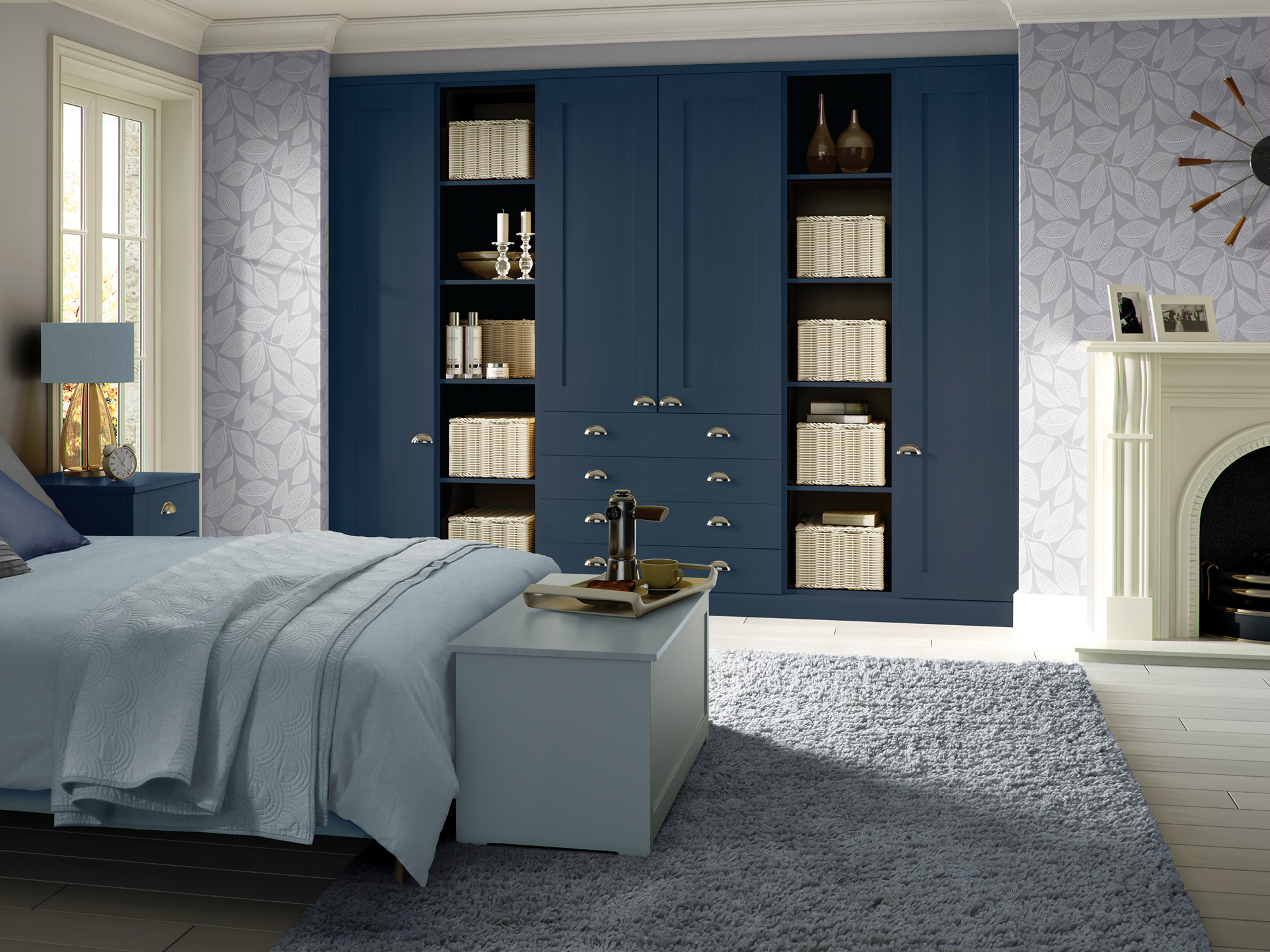 Pendle Midnight Blue Bedroom