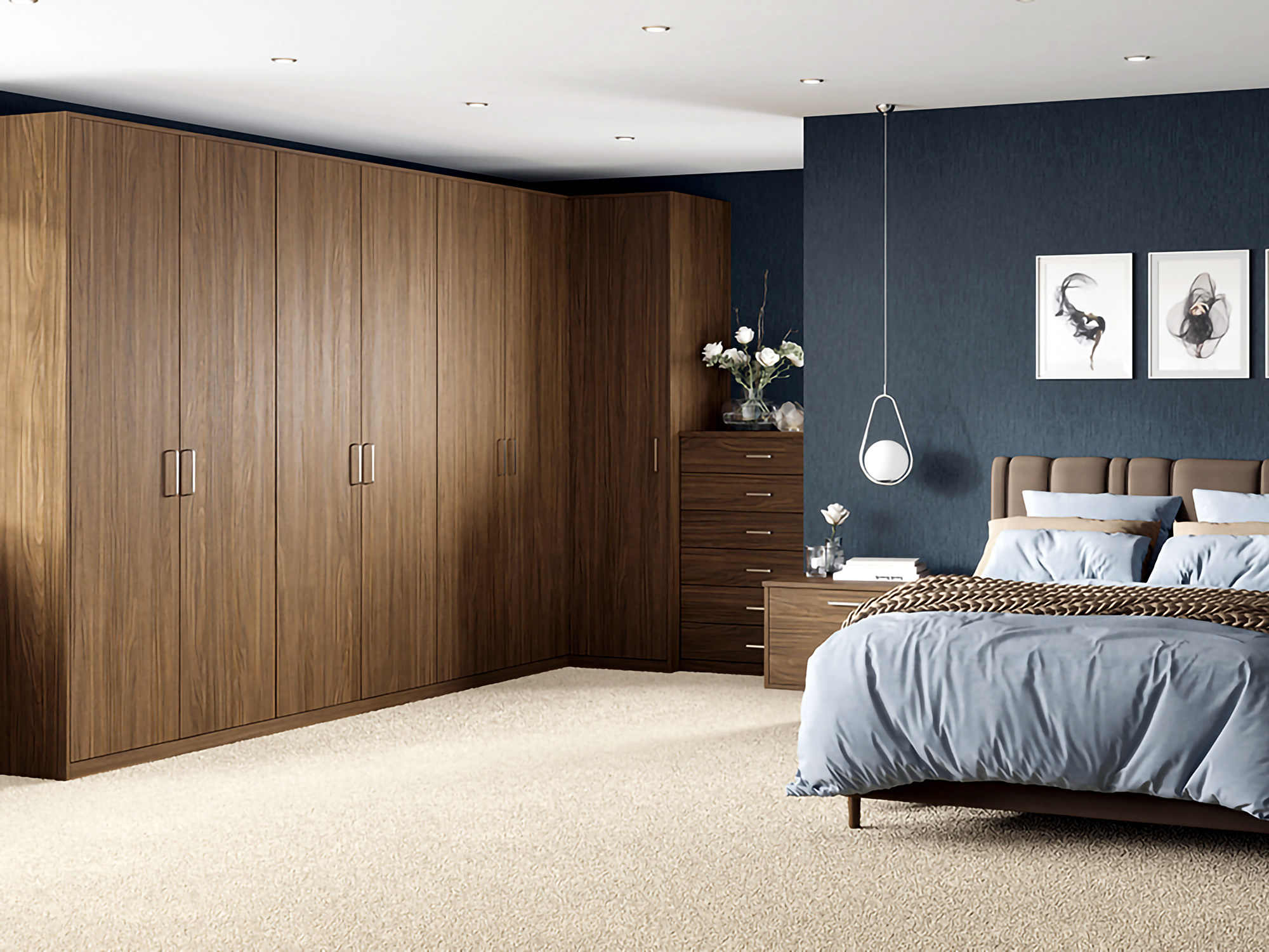 Tempo Walnut Bedroom