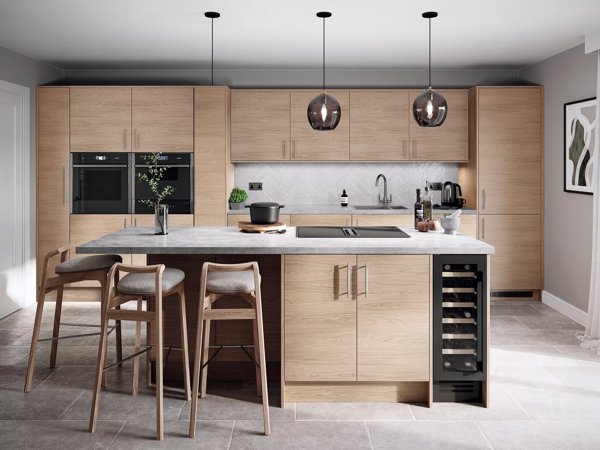 Tempo Casella Natural Oak Kitchen