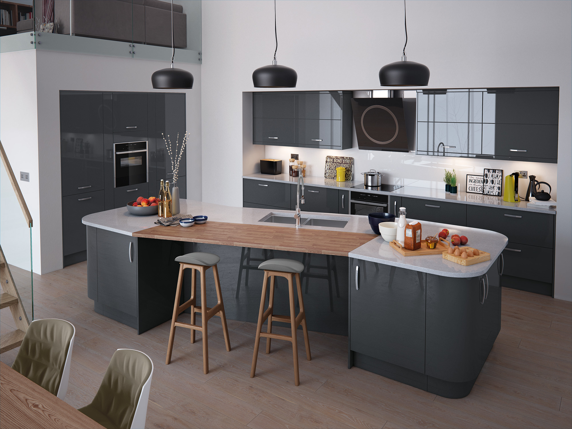 Bowland Storm Grey Kitchen