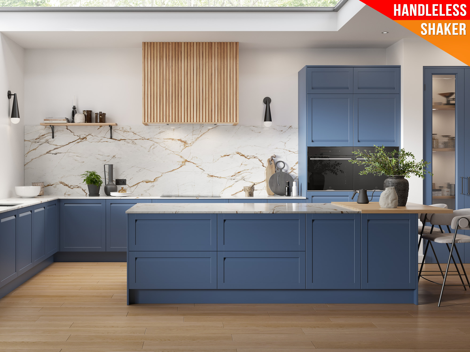 Bowland Tyrolean Blue Kitchen