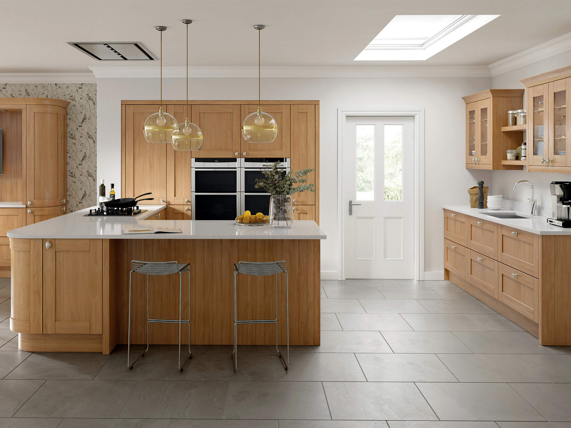 Grantham Light Grey+Indigo Kitchen