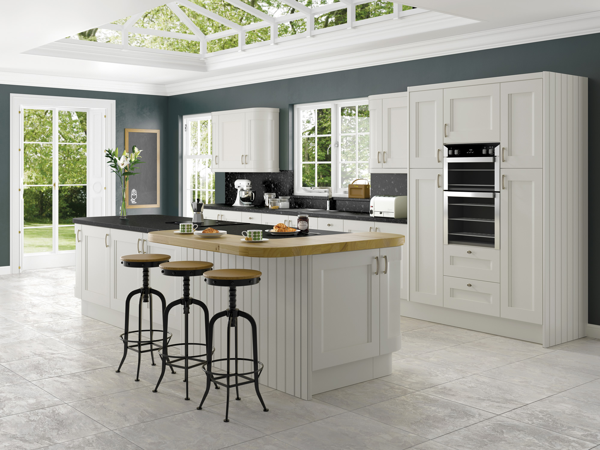 Haddington Bleached Stone Kitchen