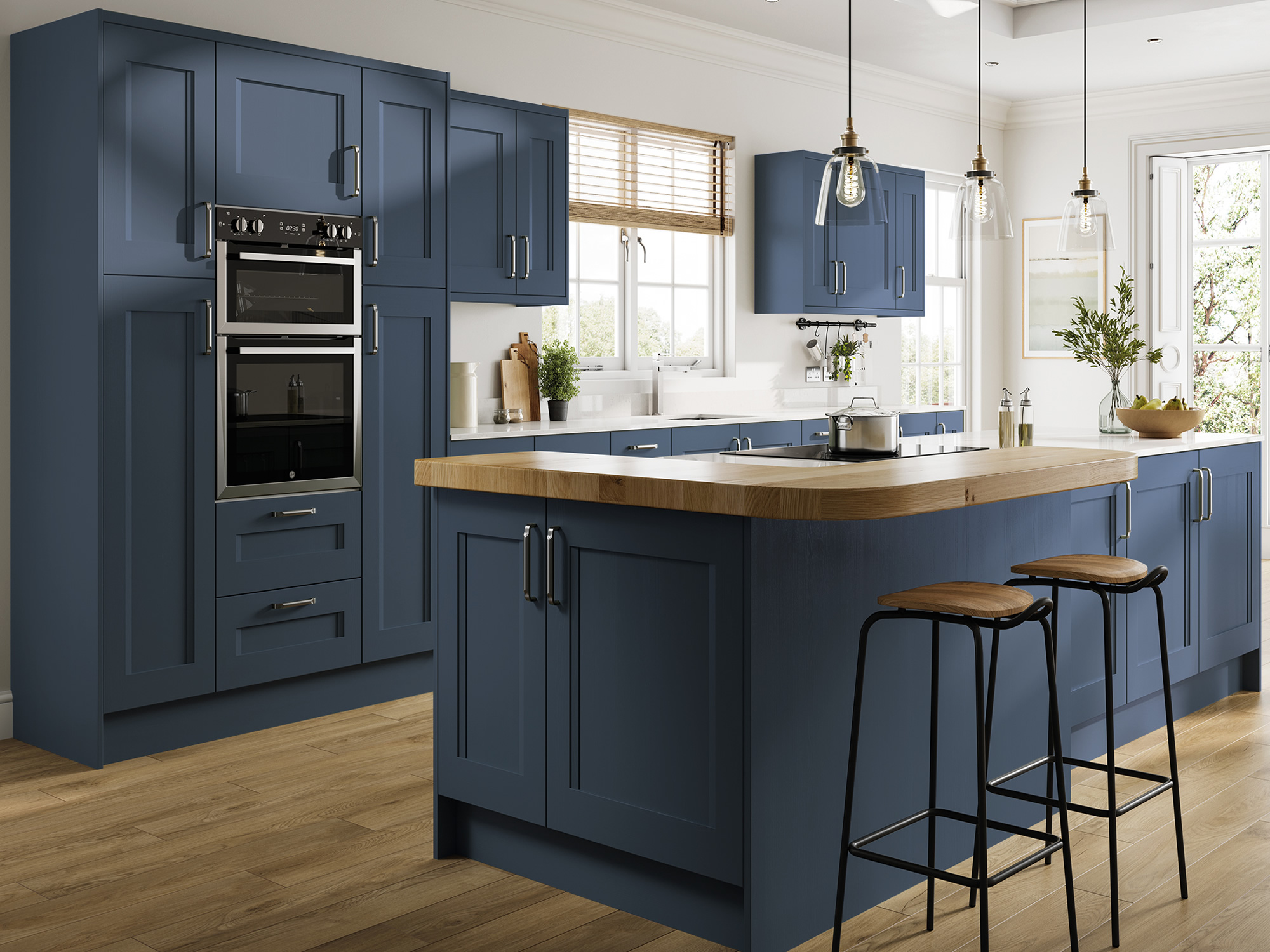 Haddington Tyrolean Blue Kitchen