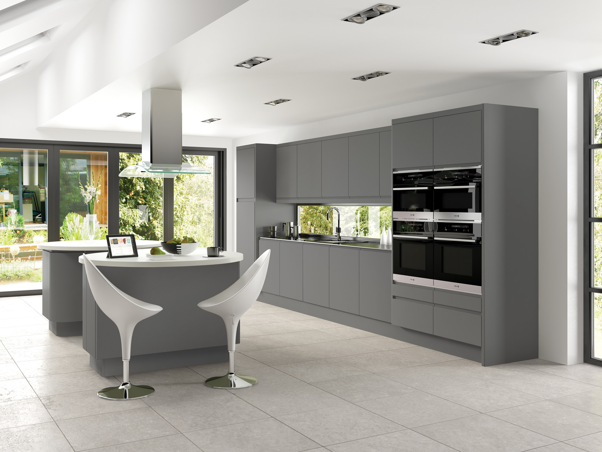 Integra Matt Storm Grey Kitchen