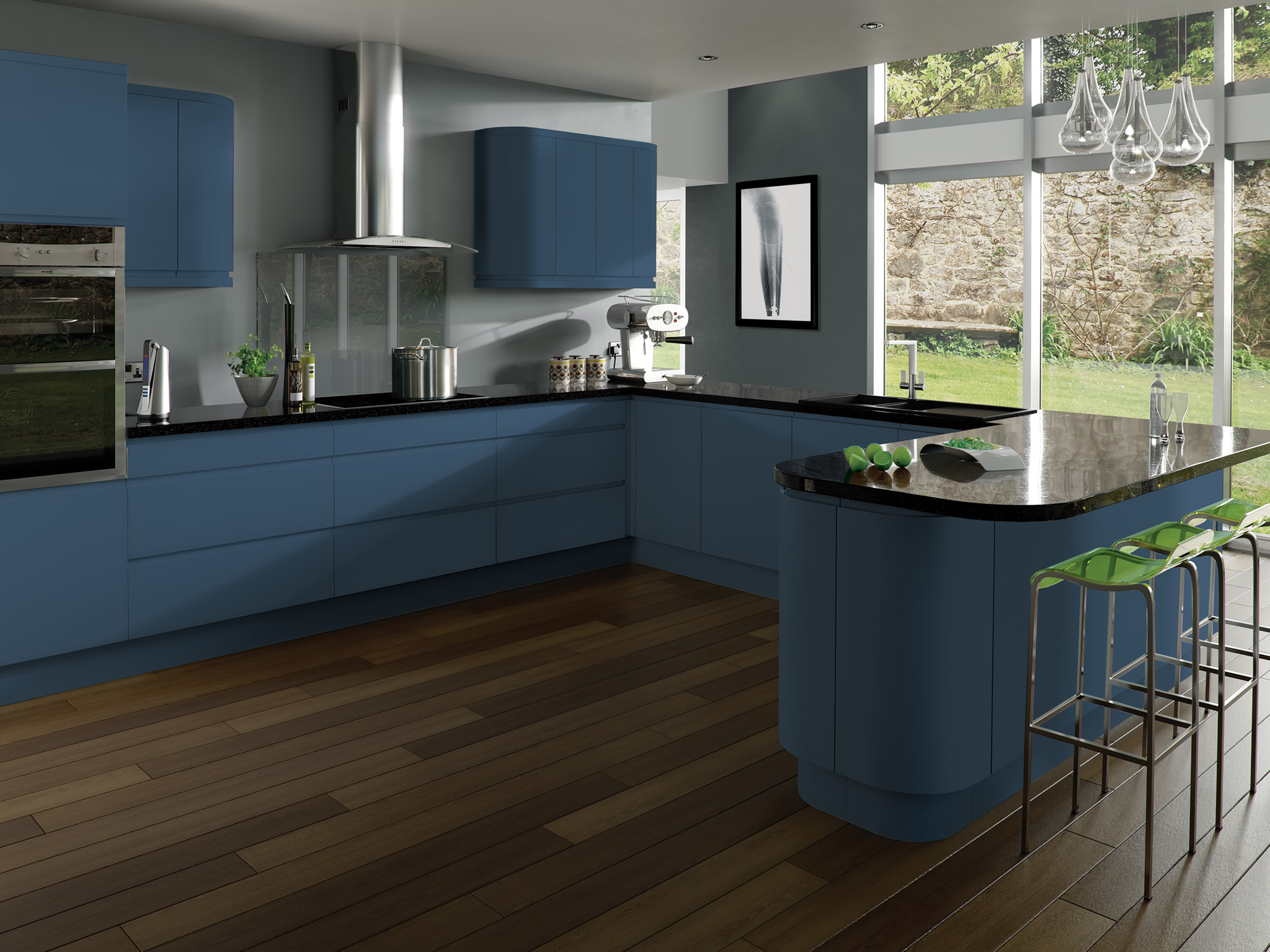 Integra Matt Mint Kitchen