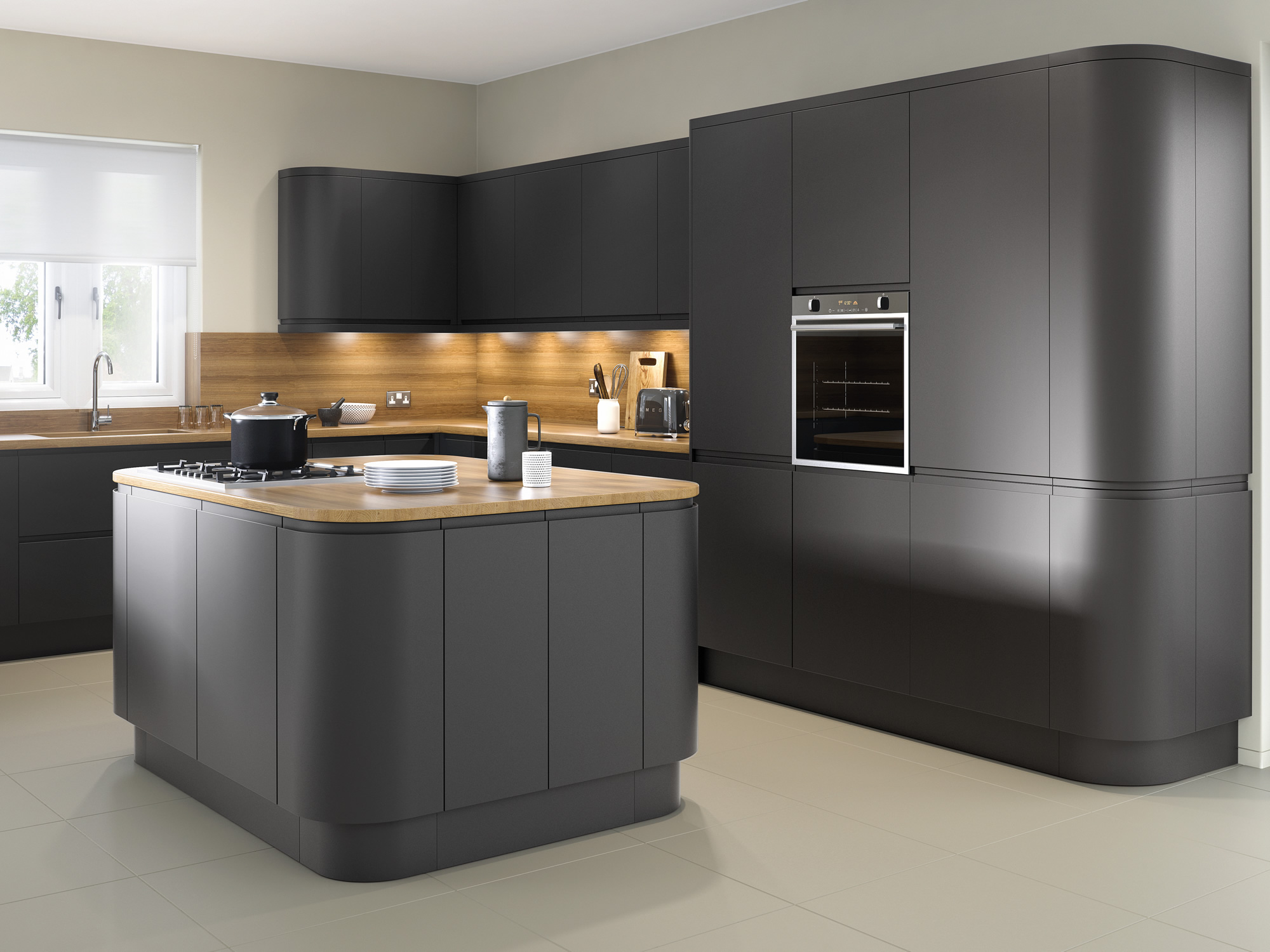 Lucent-M Anthracite Kitchen