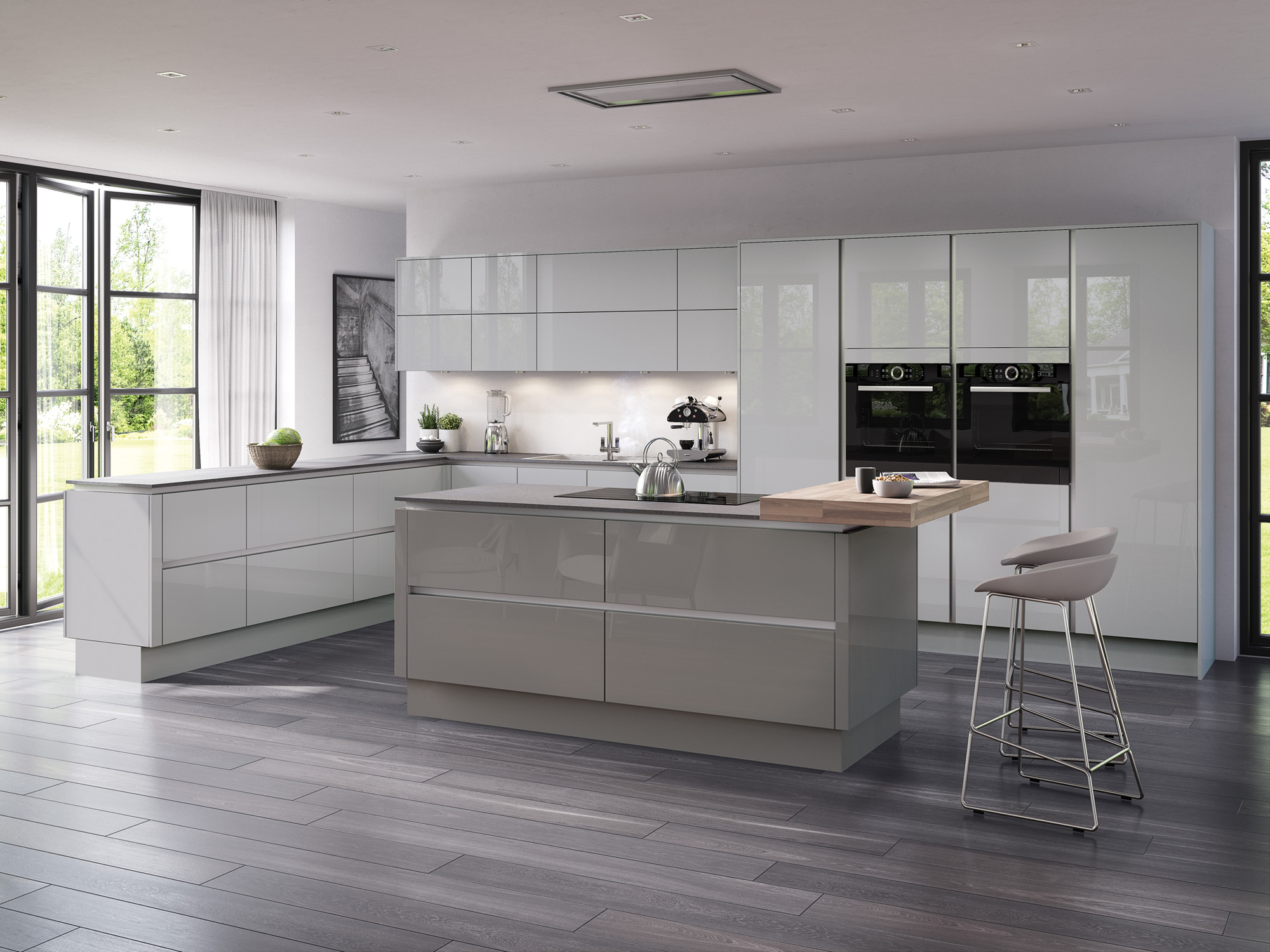 Moderna Grey Mist+Dakota Kitchen