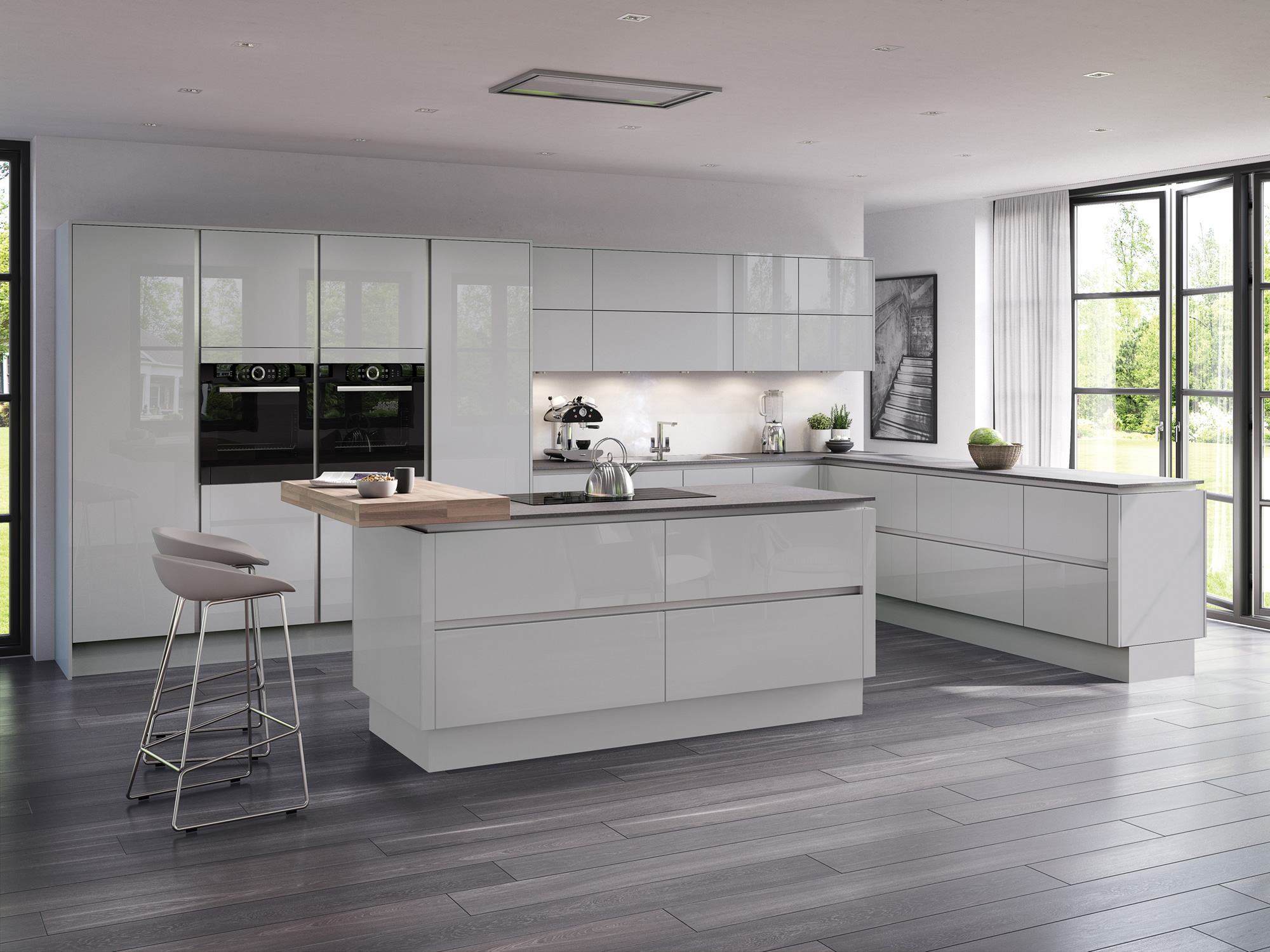 Moderna Grey Mist Kitchen