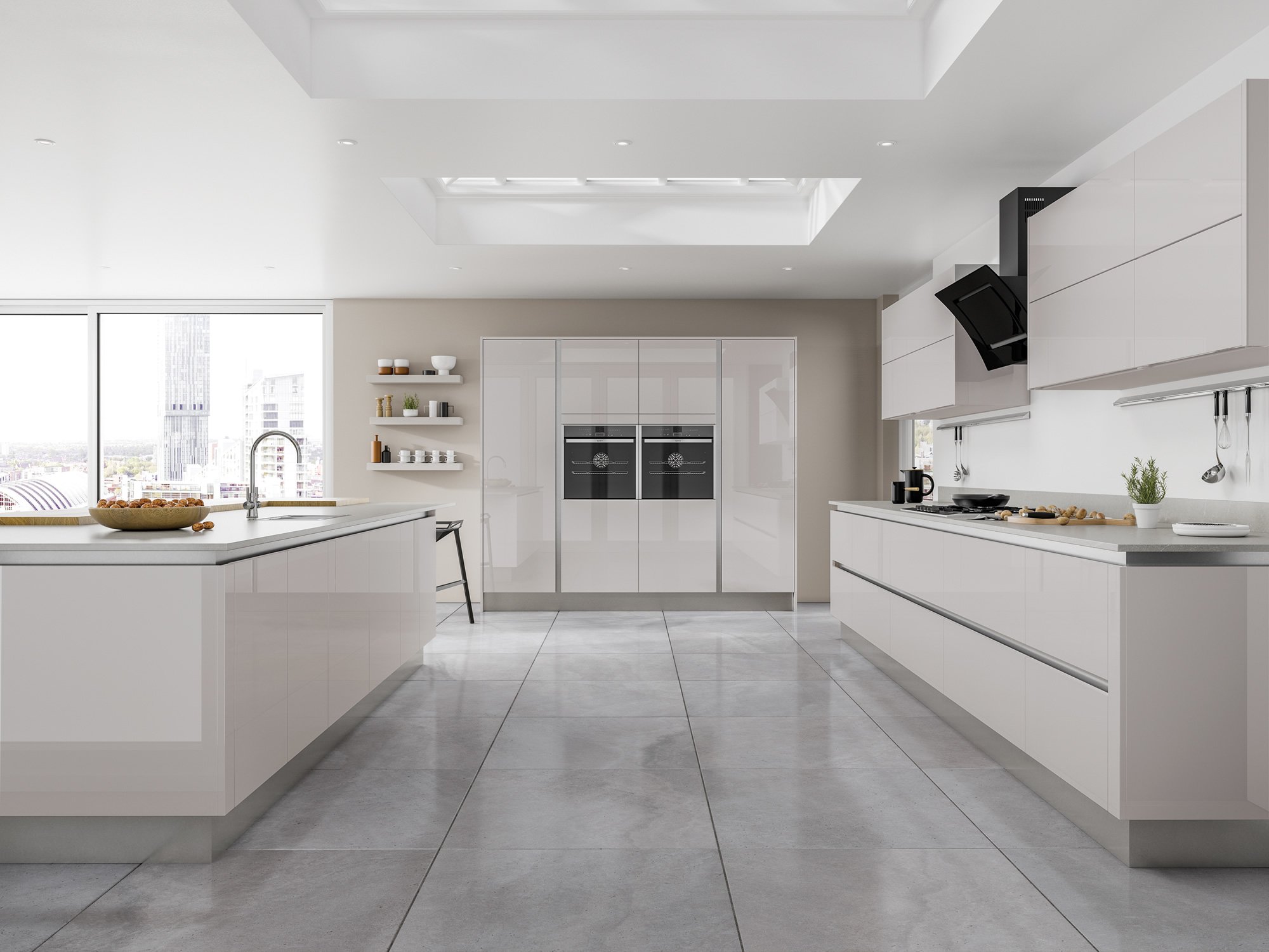 Moderna Matt Grey Mist Kitchen