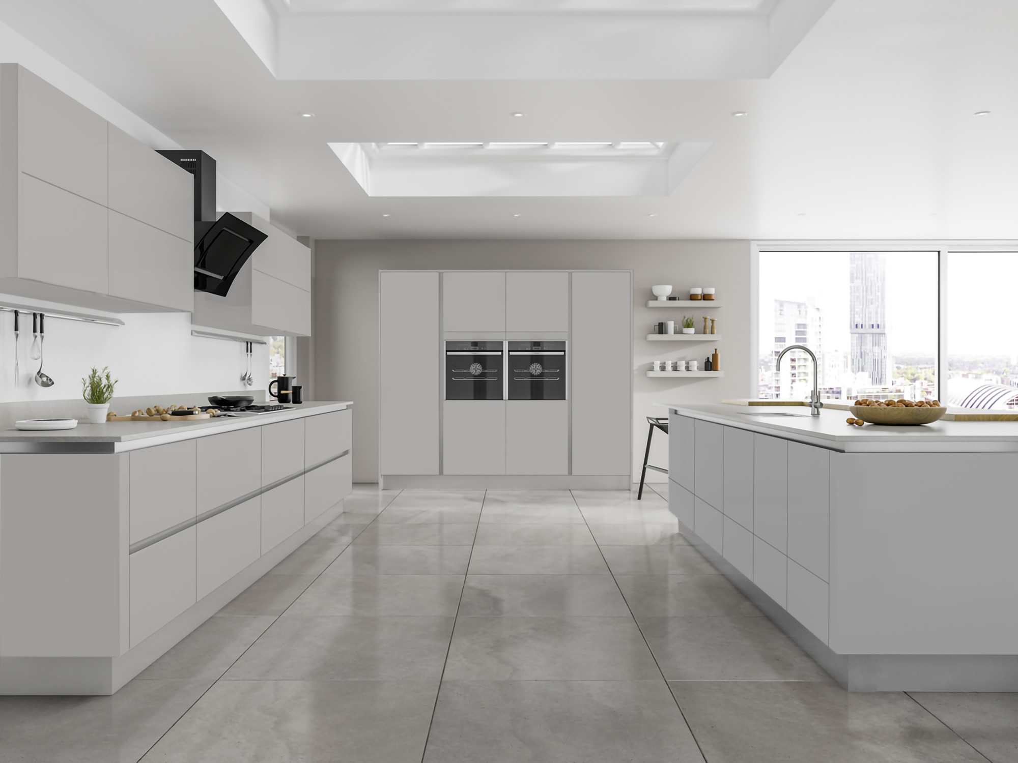 Moderna Matt Grey Mist Kitchen