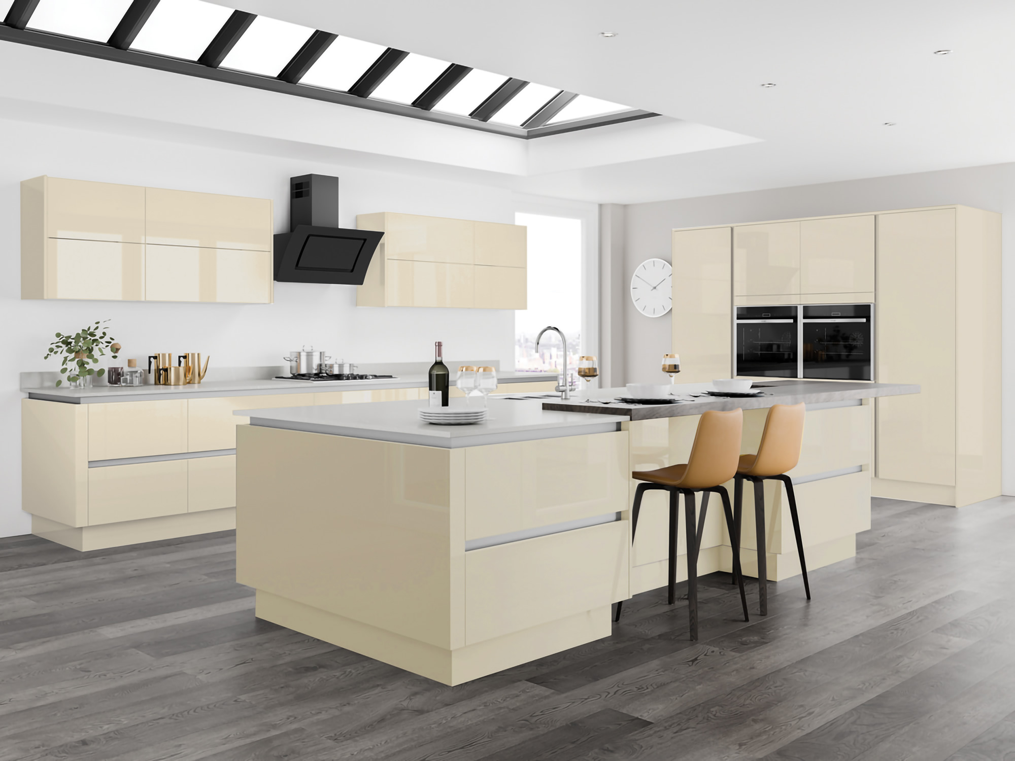 Moderna Matt Reed Green Kitchen
