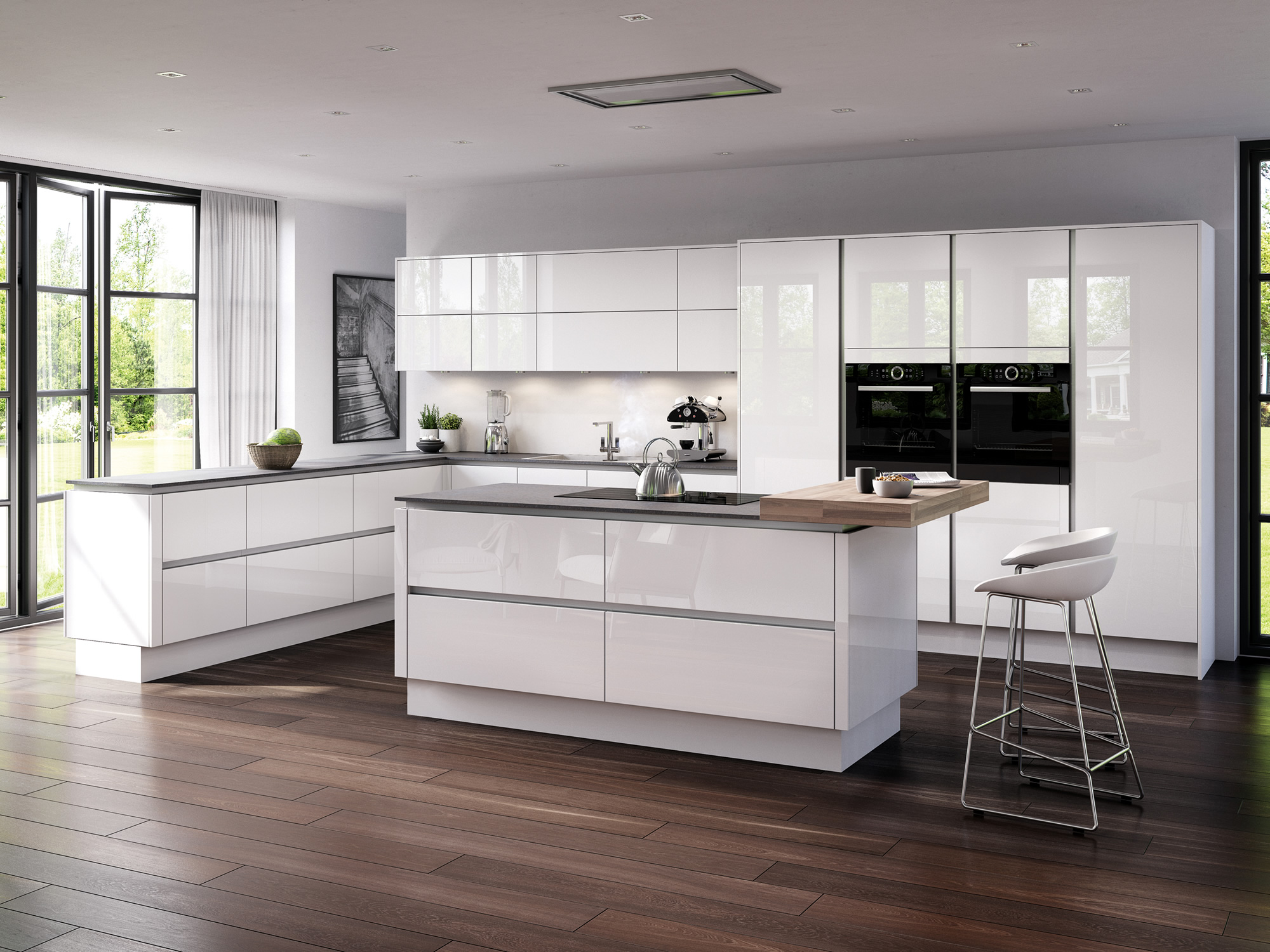 Moderna White Kitchen