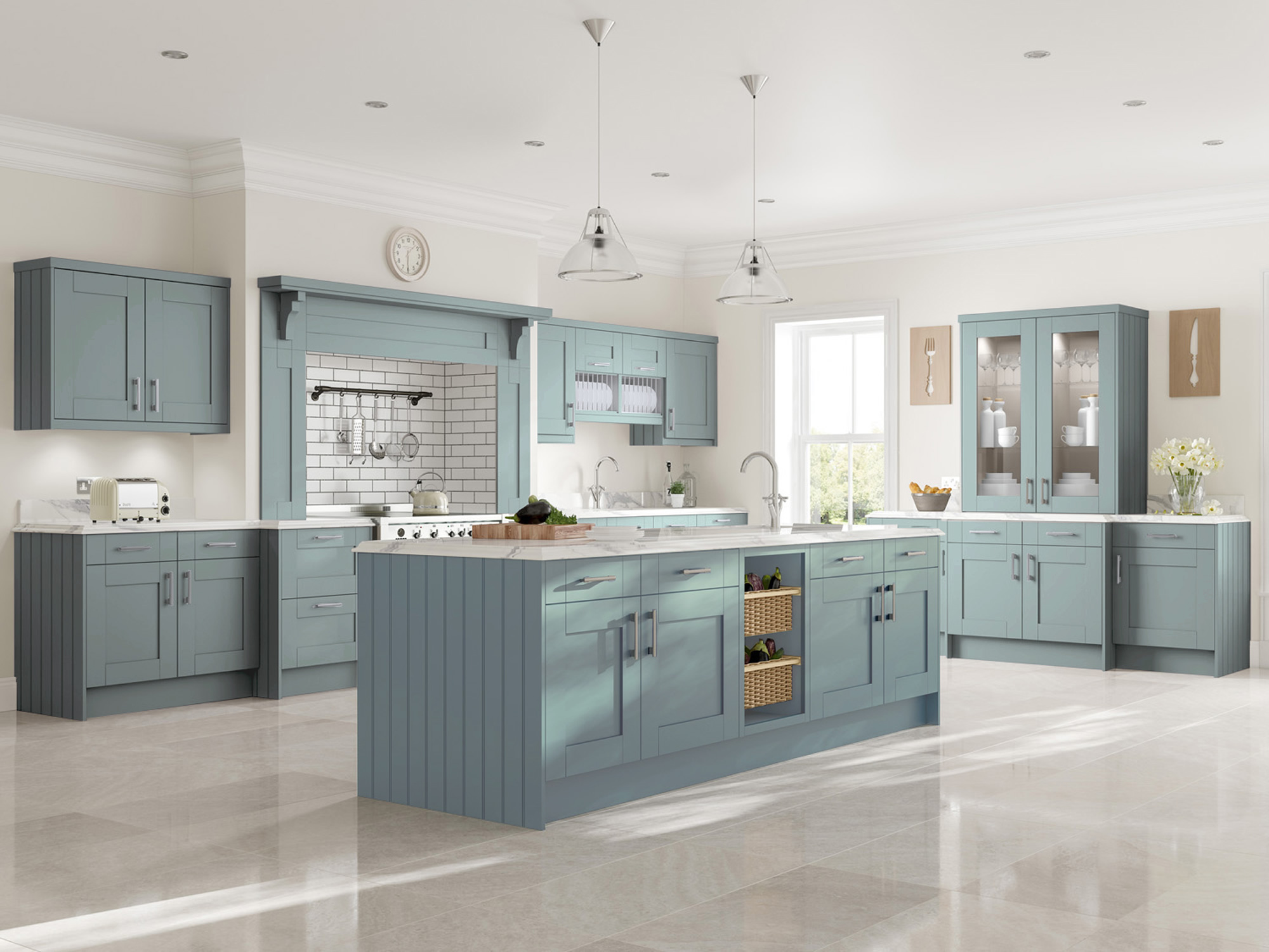 Metro Tyrolean Blue Kitchen