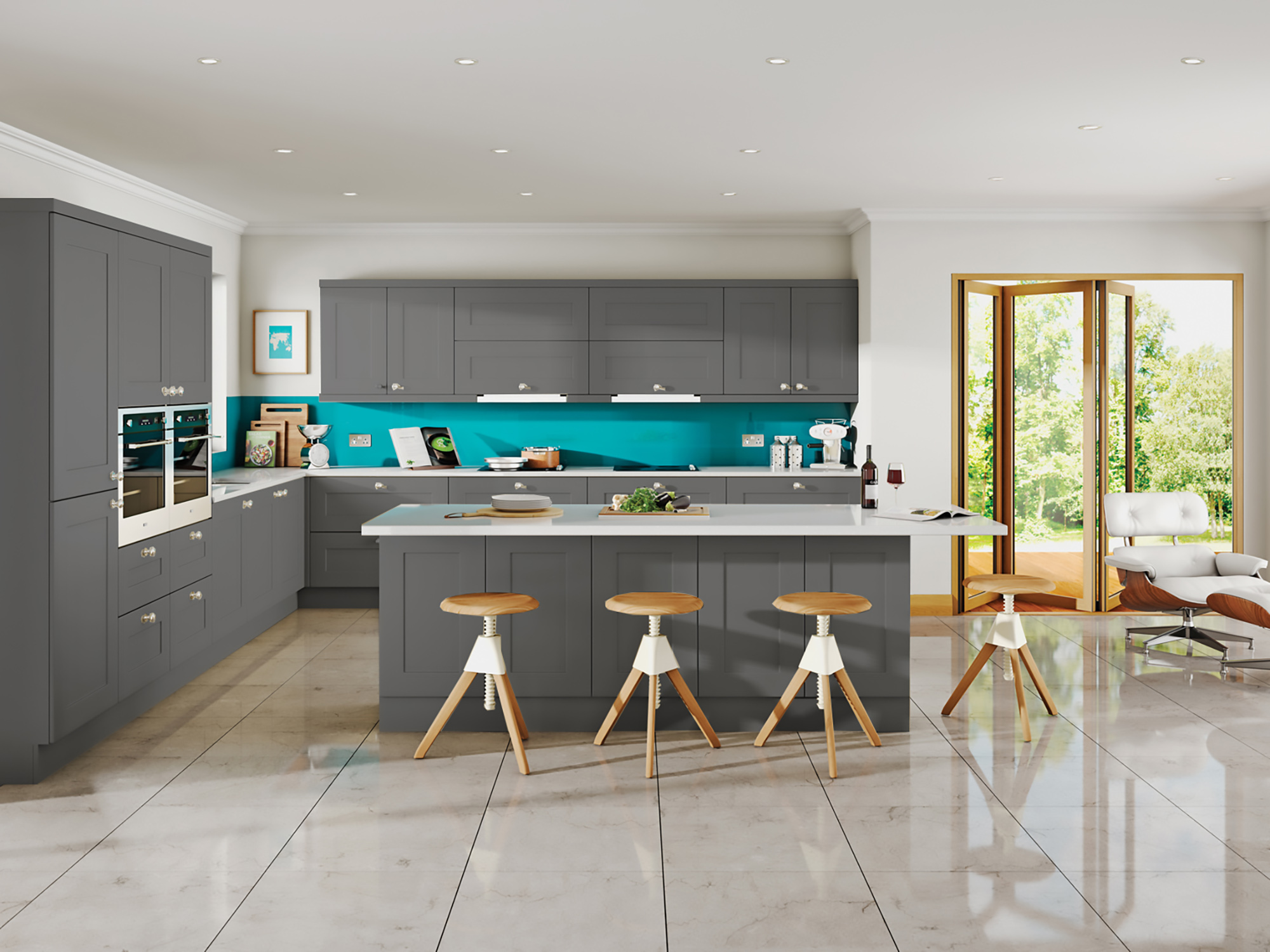 Bowland Bleached Stone Kitchen