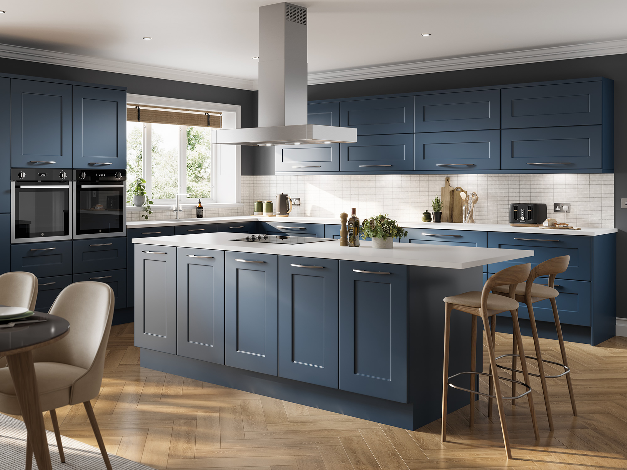 Solent Tyrolean Blue Kitchen