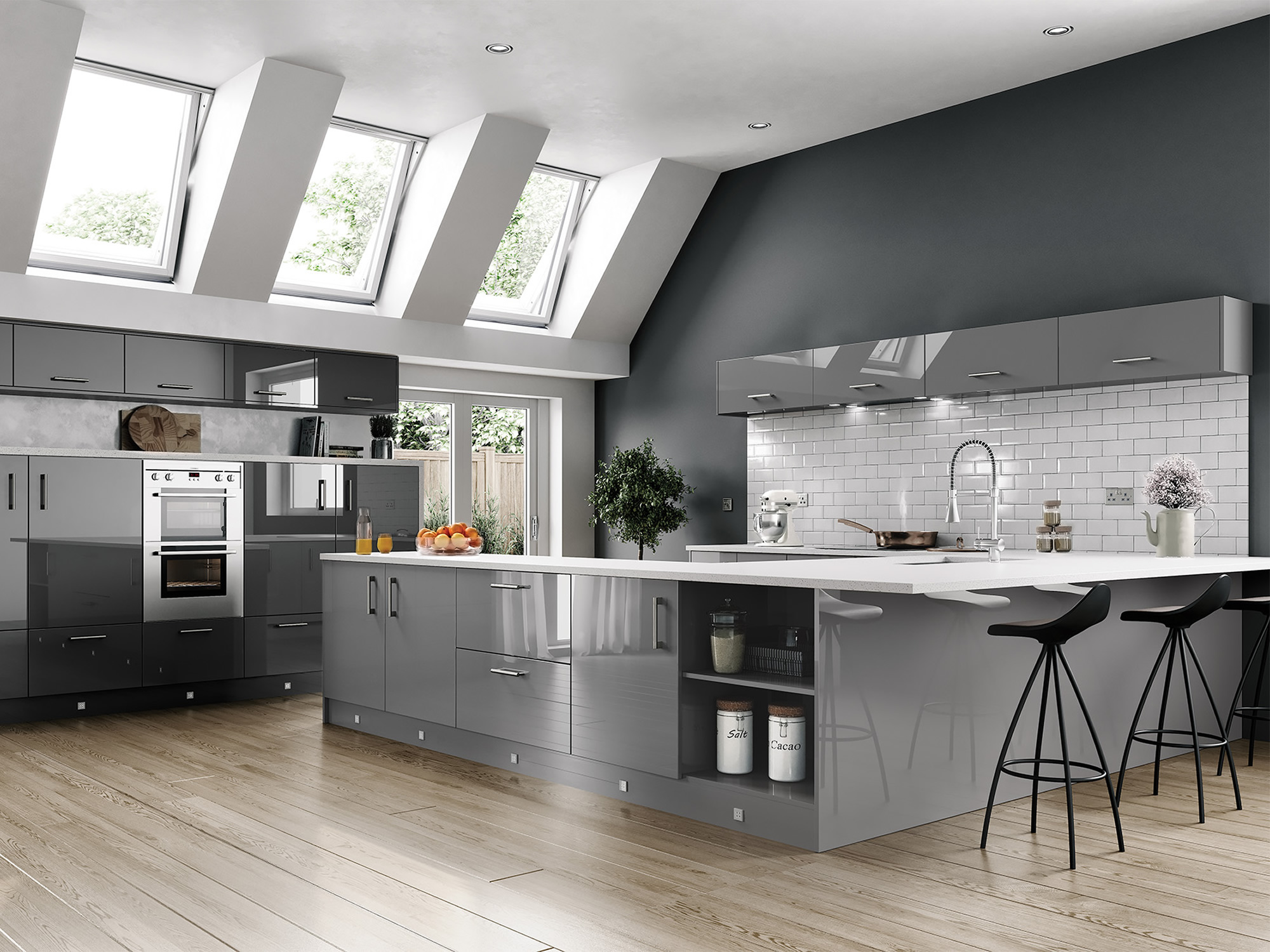 Vivo Dust Grey Kitchen