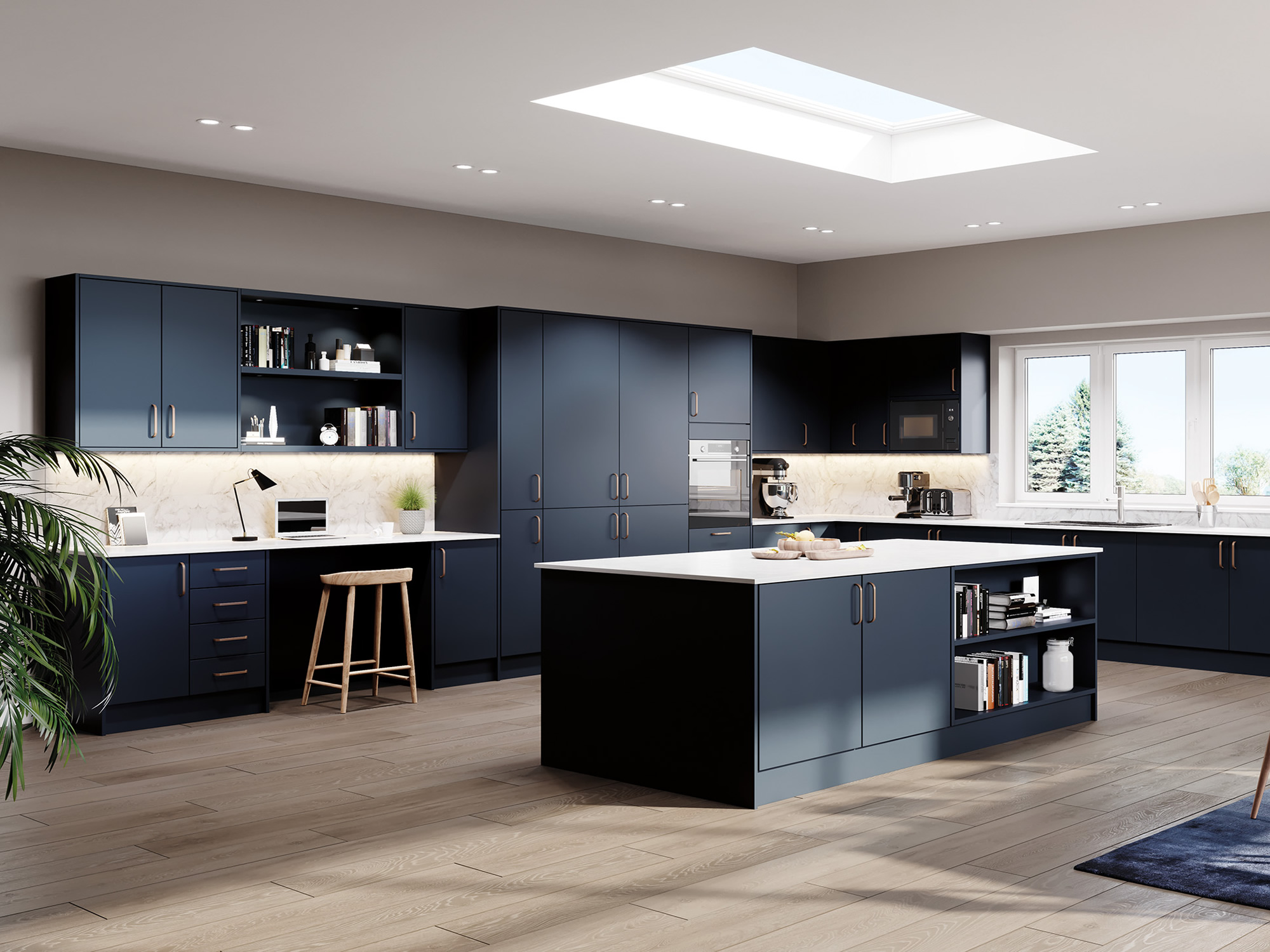 Vivo Matt Indigo Blue Kitchen