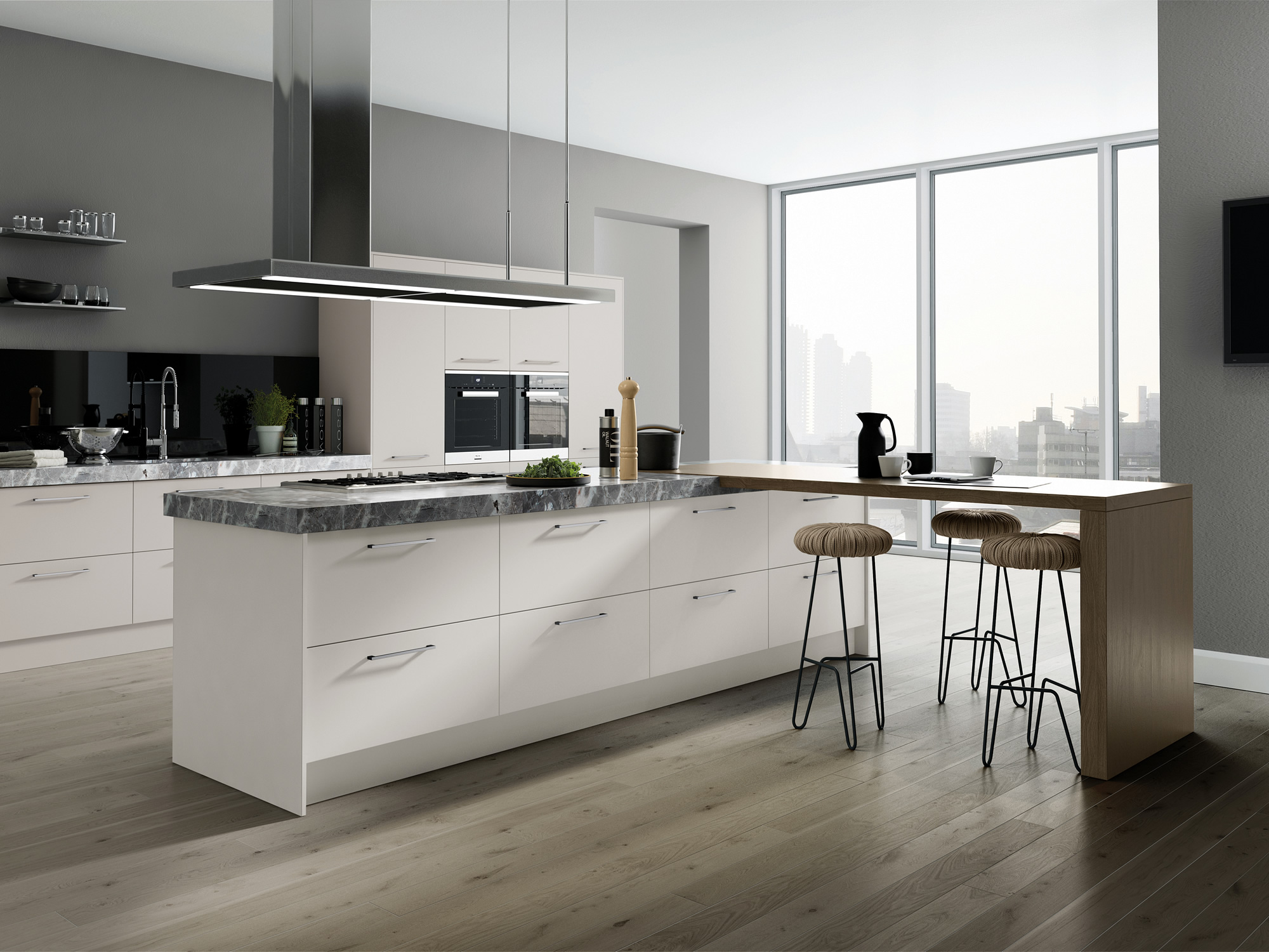 Vivo Matt Light Grey Kitchen